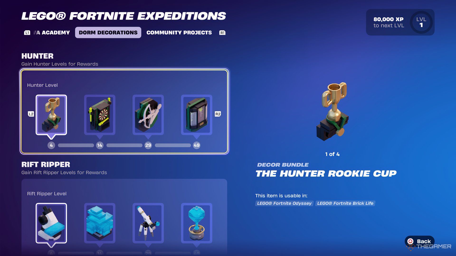 The Dorm Decoration Quests in Lego Fortnite Expeditions.