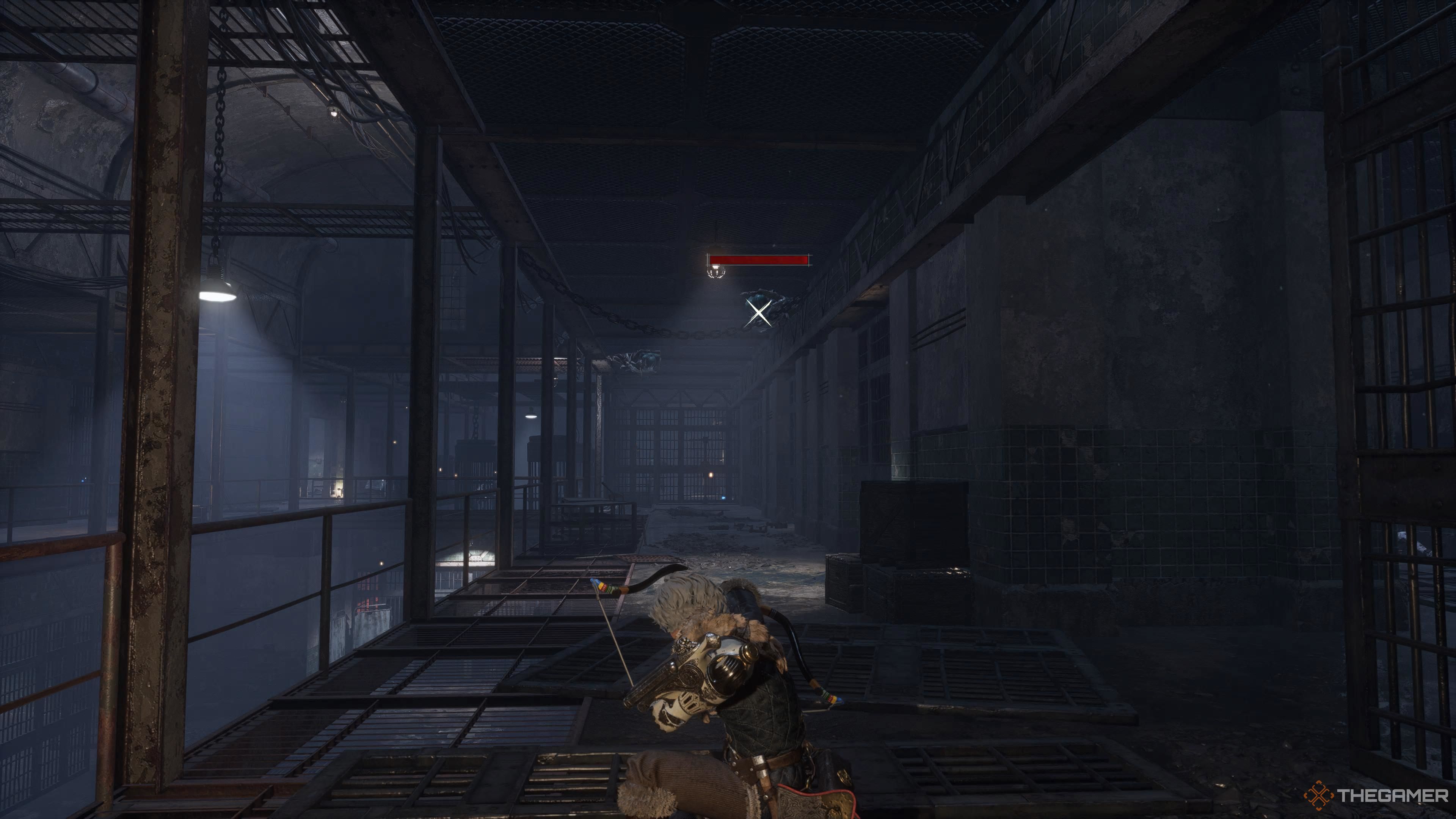 The mutants waiting to drop down from above in the Zelator Underground Facility in Lies Of P Overture.