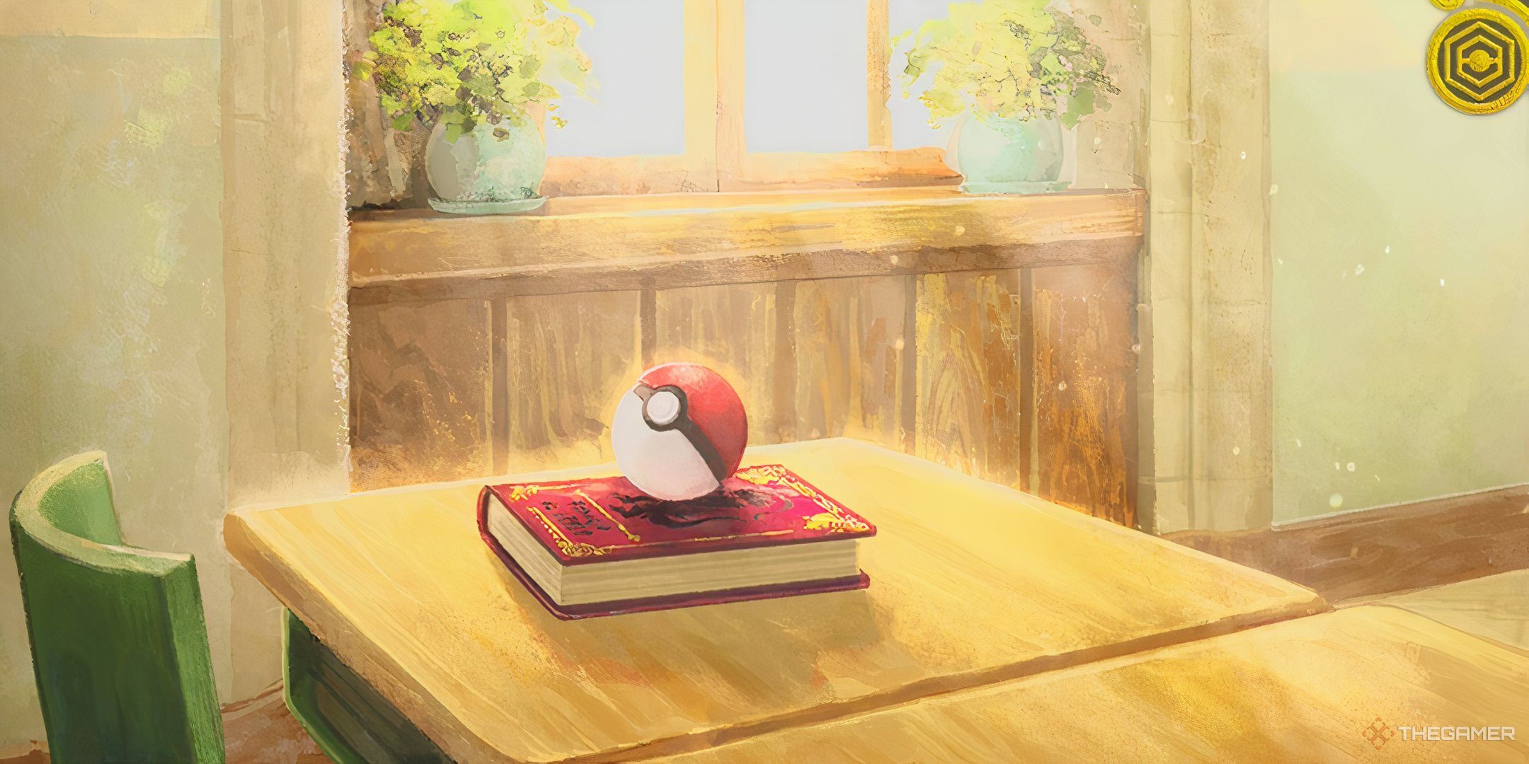 The starting screen artwork for Pokemon Scarlet