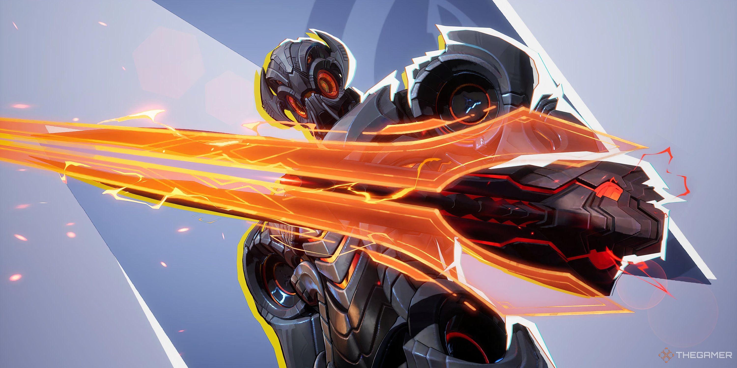 Ultron turns his arm into a glowing sword in Marvel Rivals.
