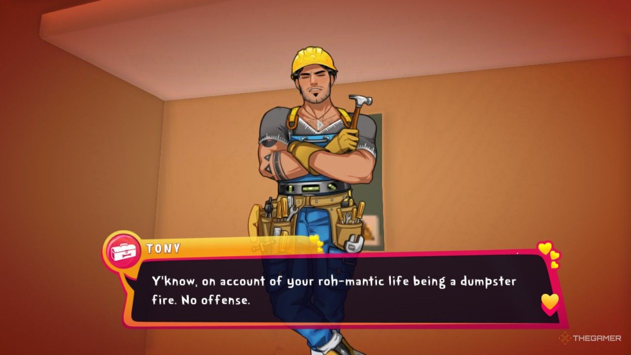 Tony talking about your roh-mantic life in Date Everything!
