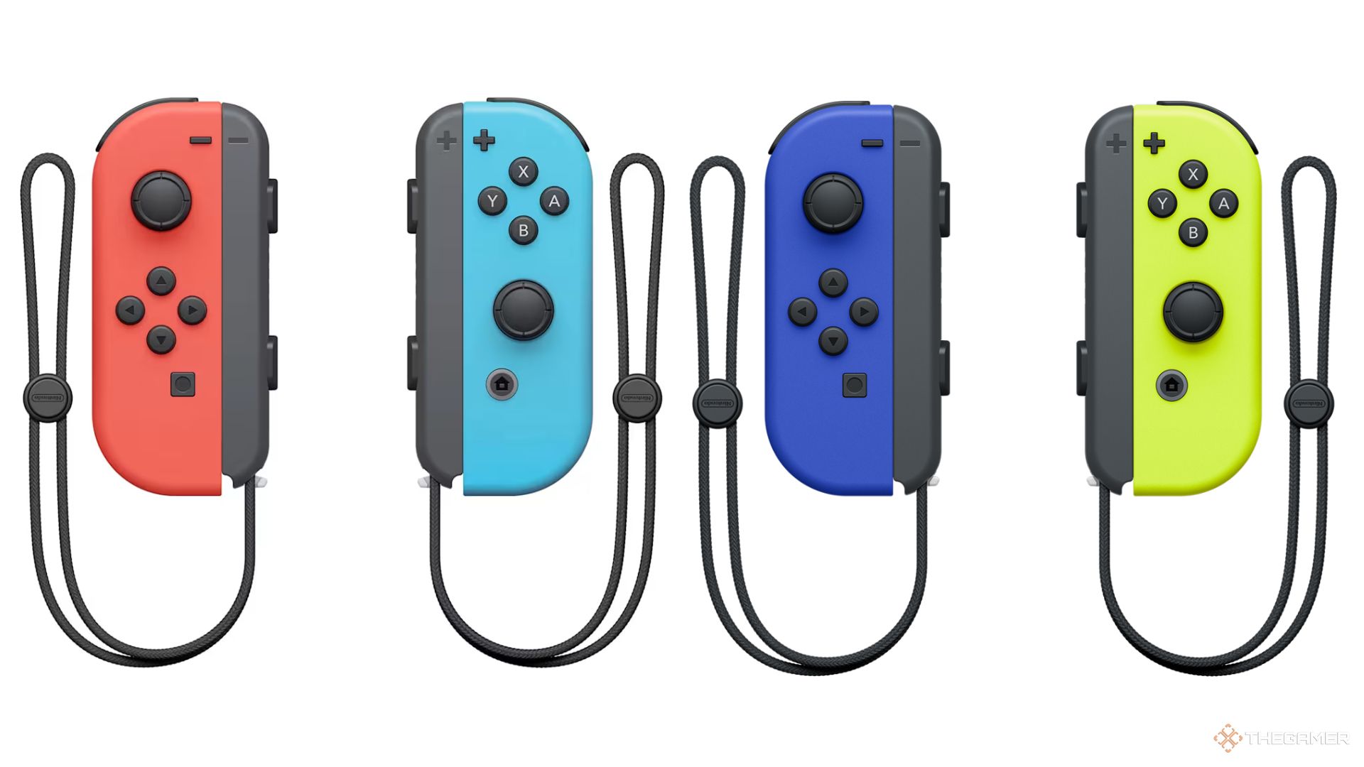 Two Joy Cons side by side.