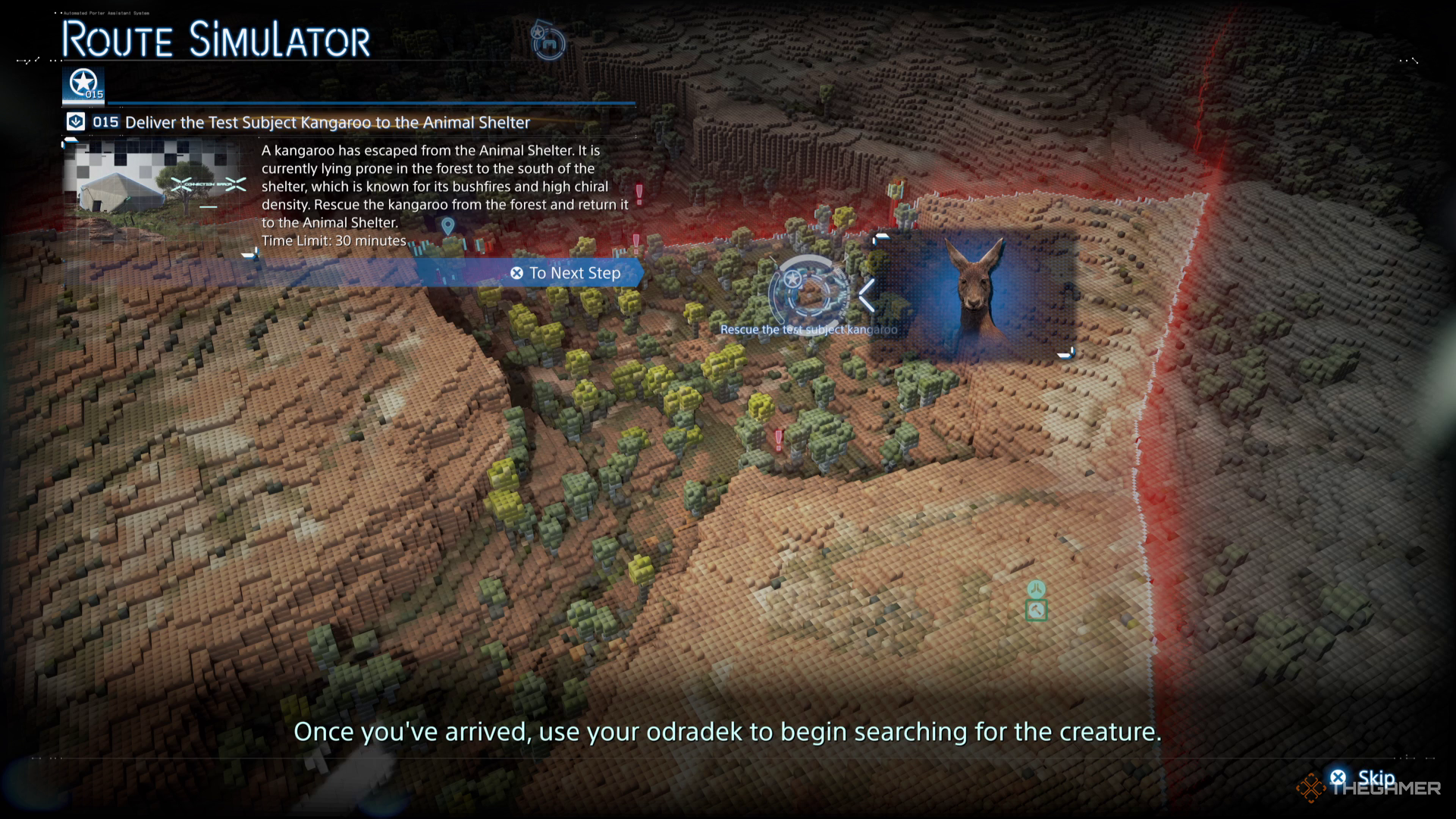 The player looks at the map before accepting a mission in Death Stranding 2. 