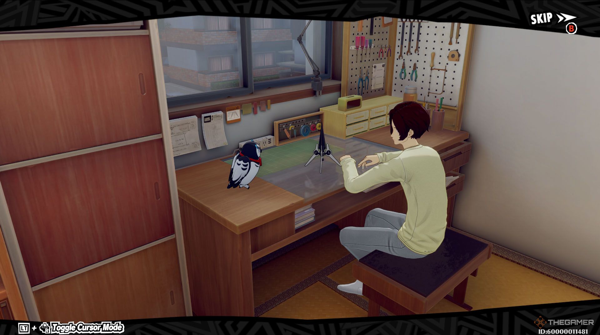 Wonder and Lufel at the work bench in Persona 5 The Phantom X.