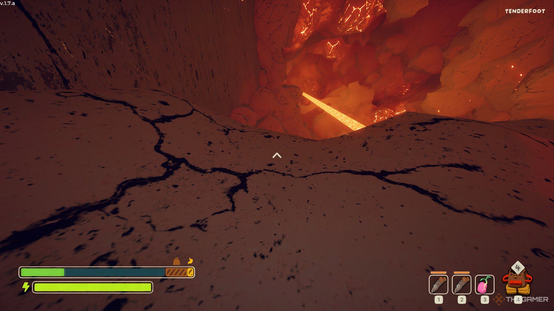 Climbing Up The Rocks Inside The Kiln In Peak.