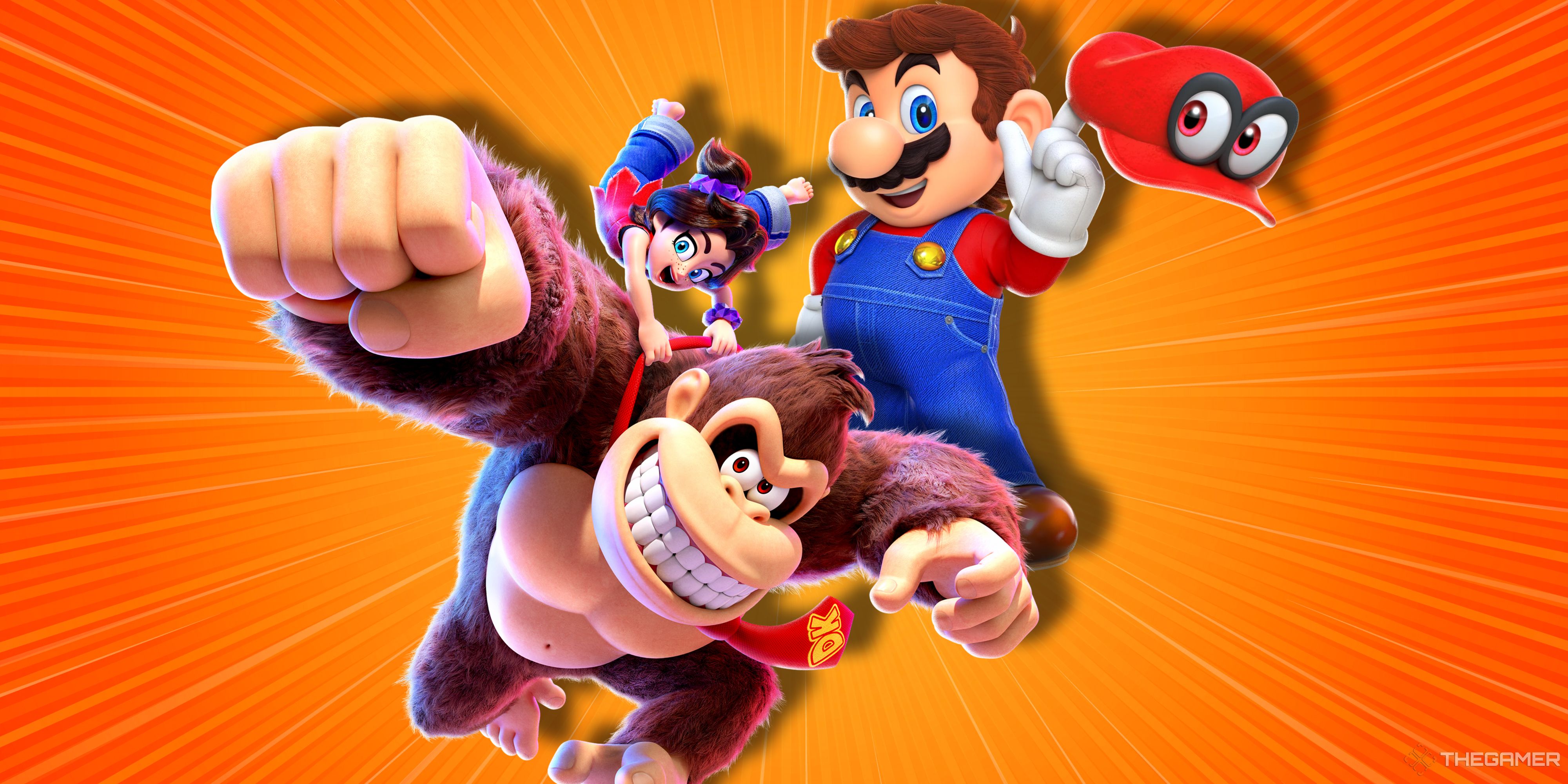Donkey Kong Bananza and Super Mario Odyssey.