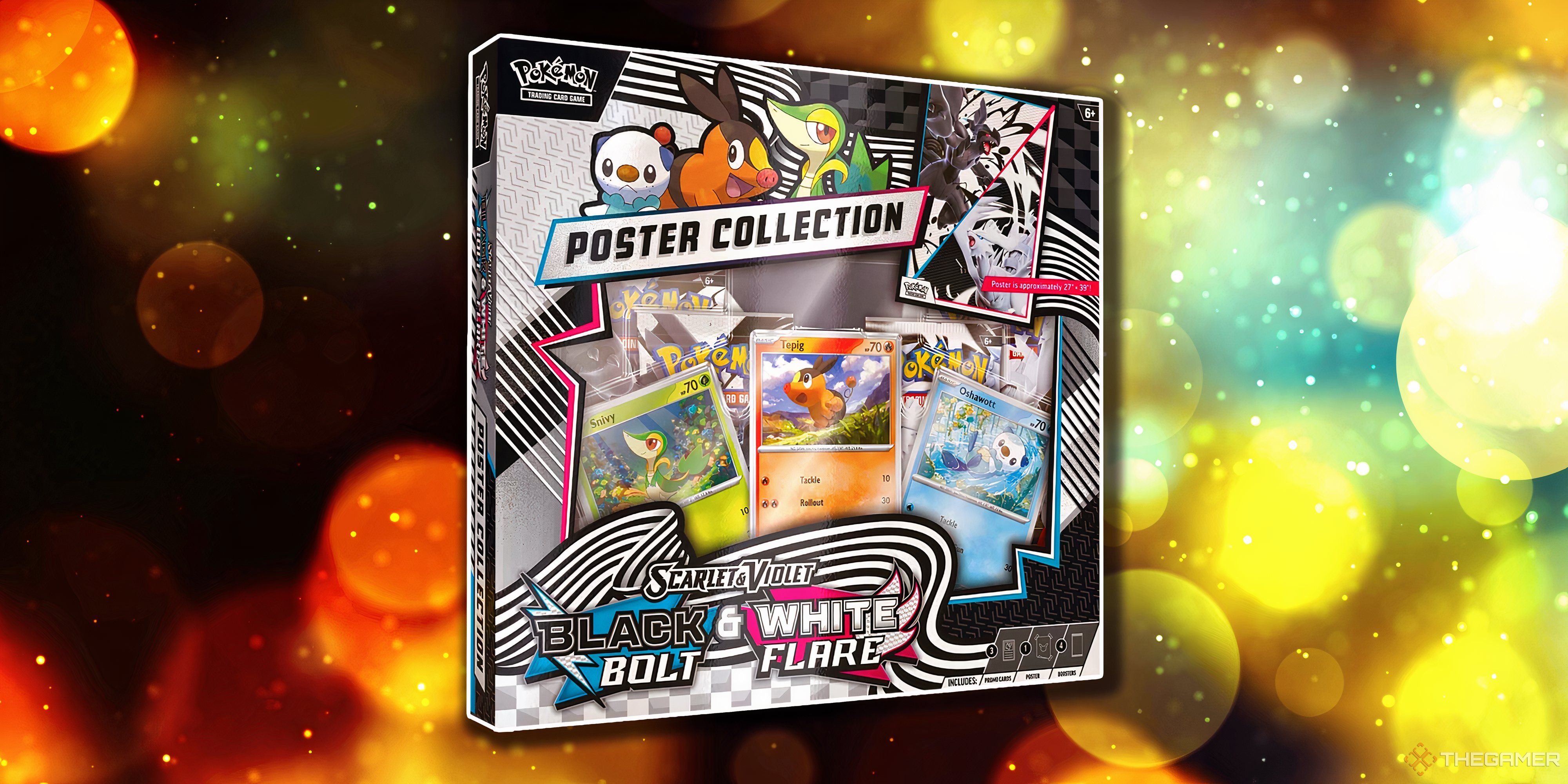 The Black Bolt & White Flare Poster Collection from the Pokemon TCG.