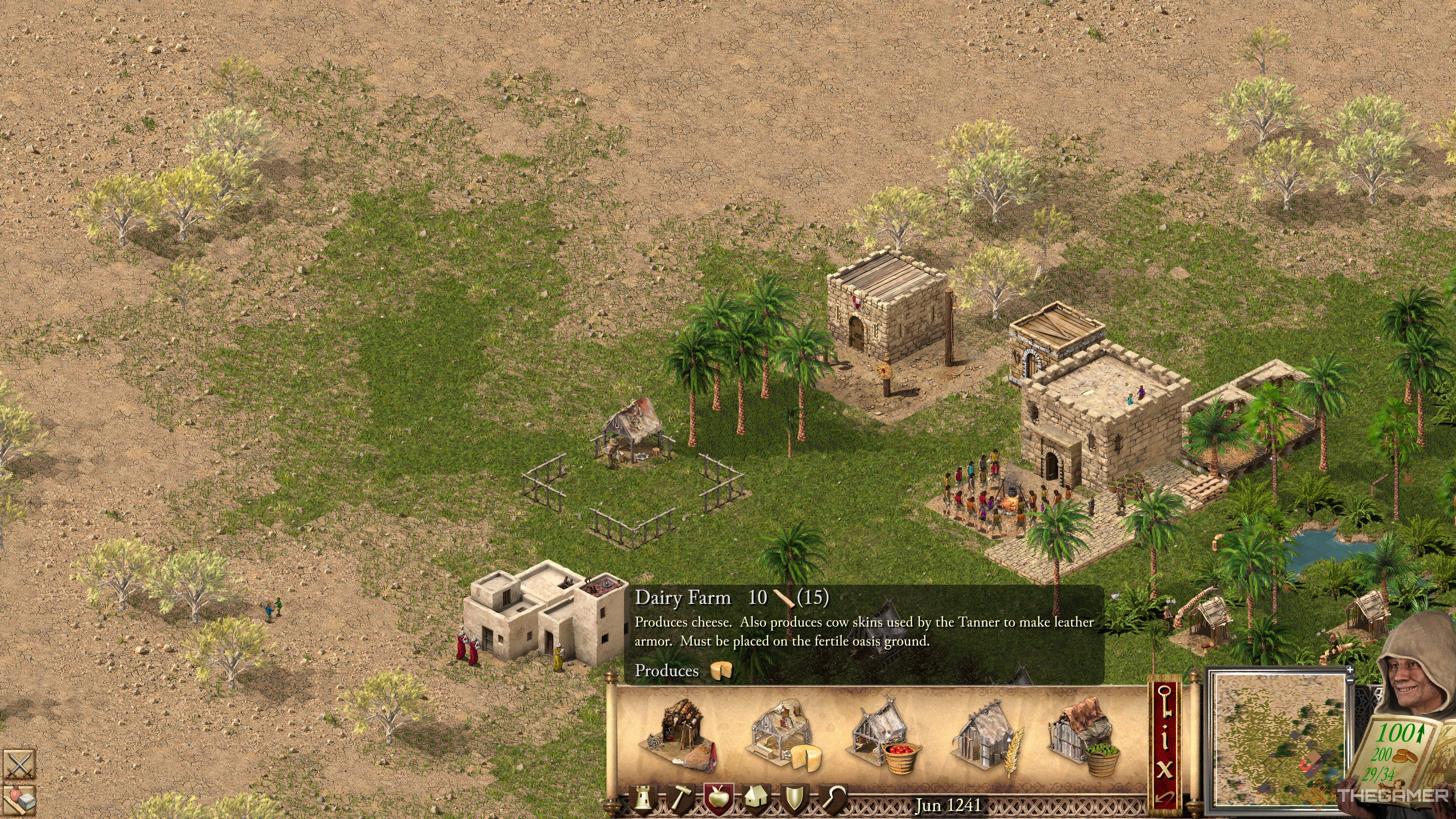 A dairy farm in Stronghold Crusader Definitive Edition.