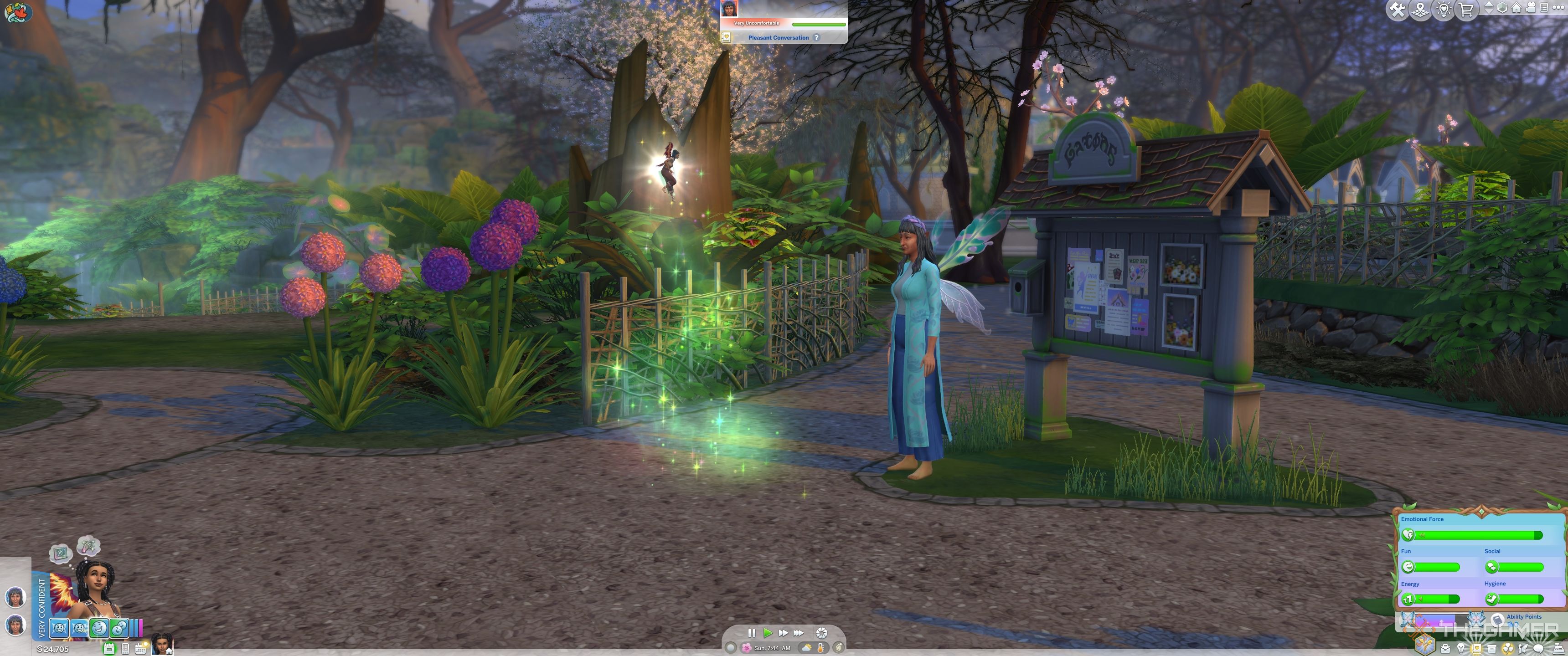 A fairy shrinking in  in The Sims 4 Enchanted By Nature.