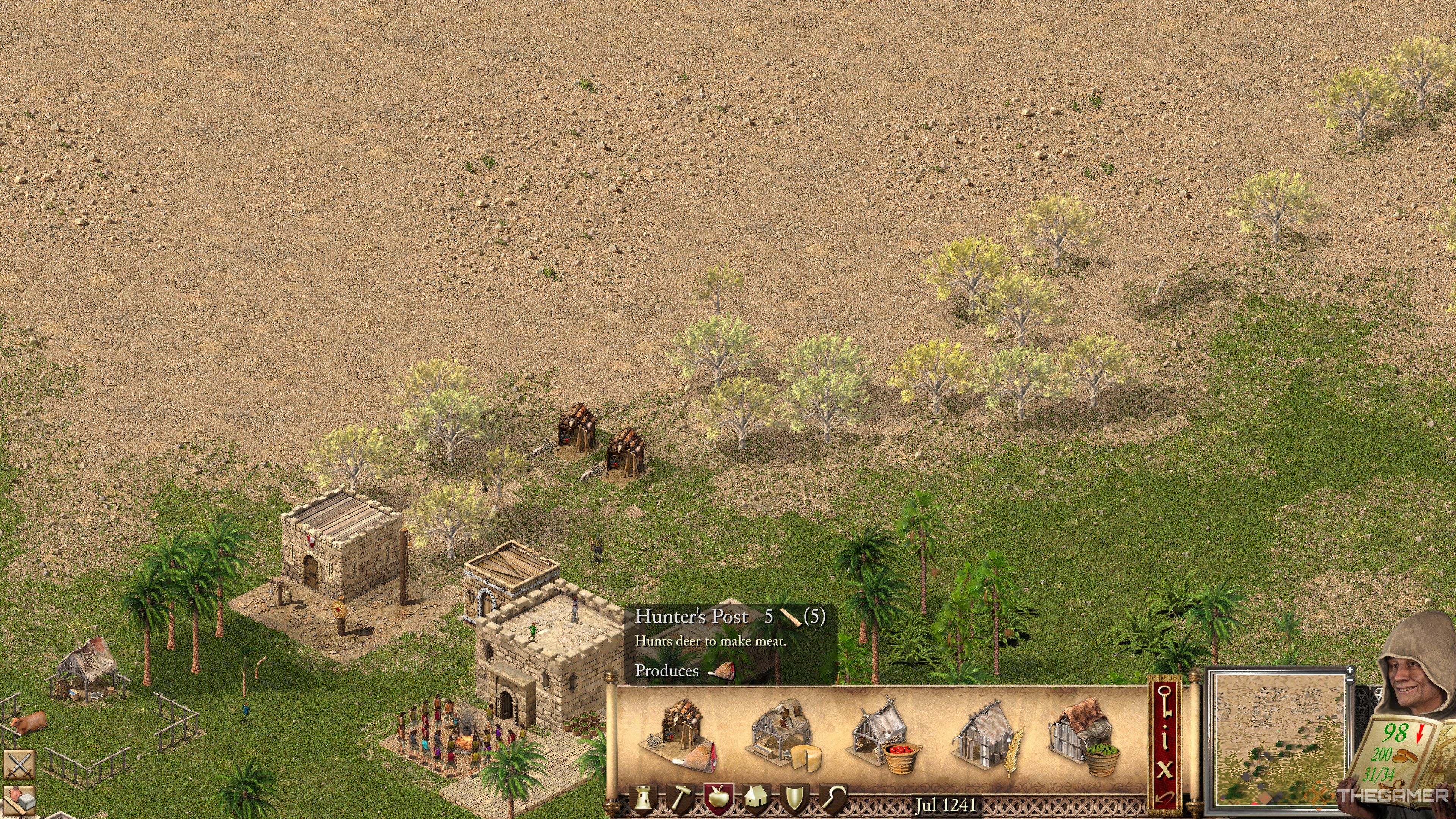 A hunter's post in Stronghold Crusader Definitive Edition.