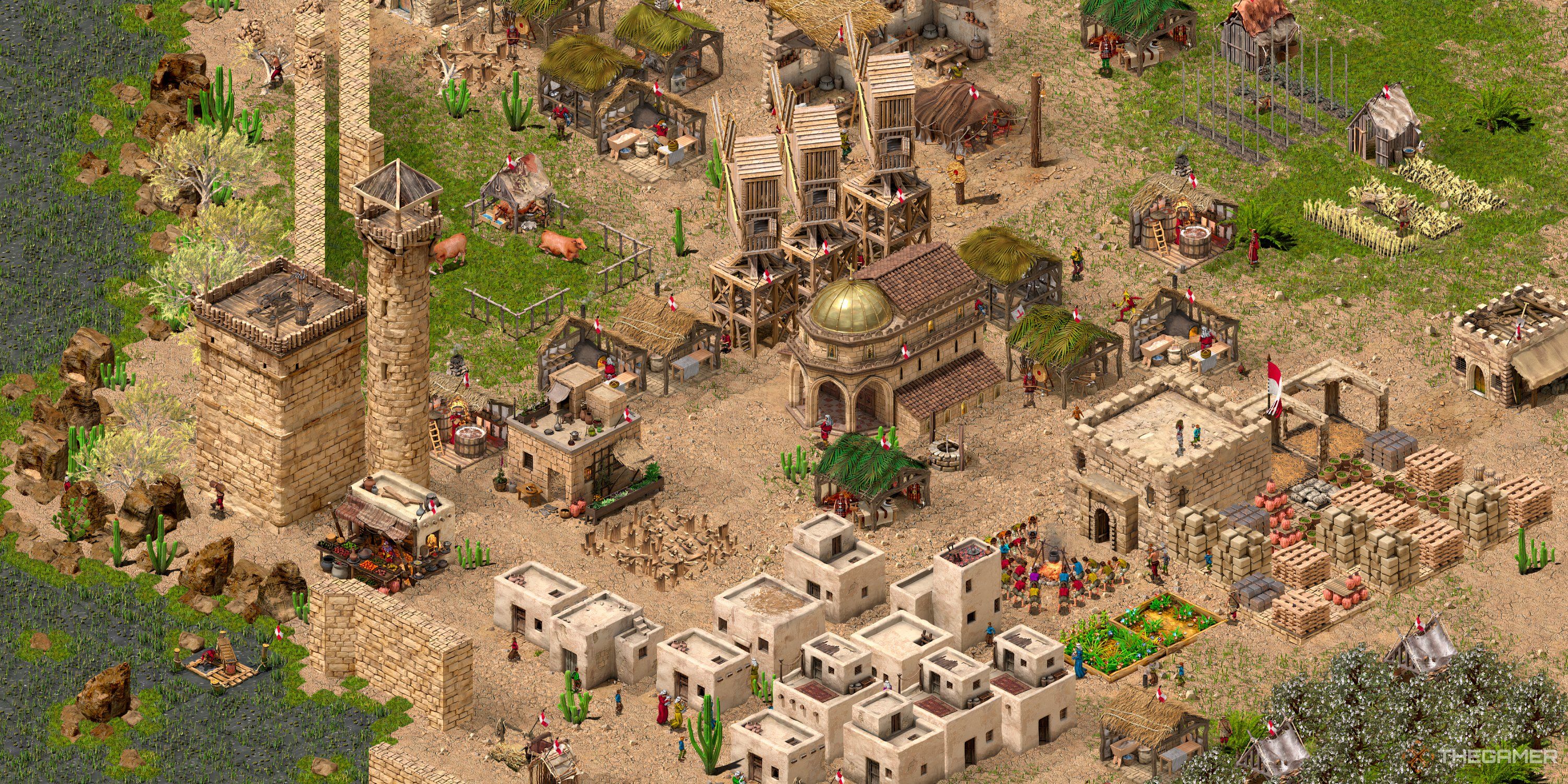 A mid to early tier settlement in Stronghold Crusader Definitive Edition.