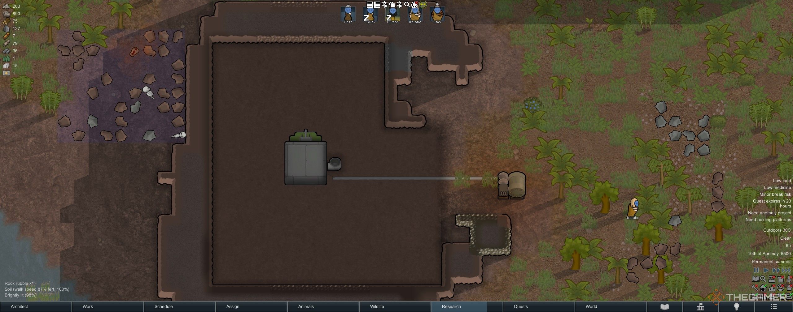 A Nutrient Paste Dispenser in Rimworld.