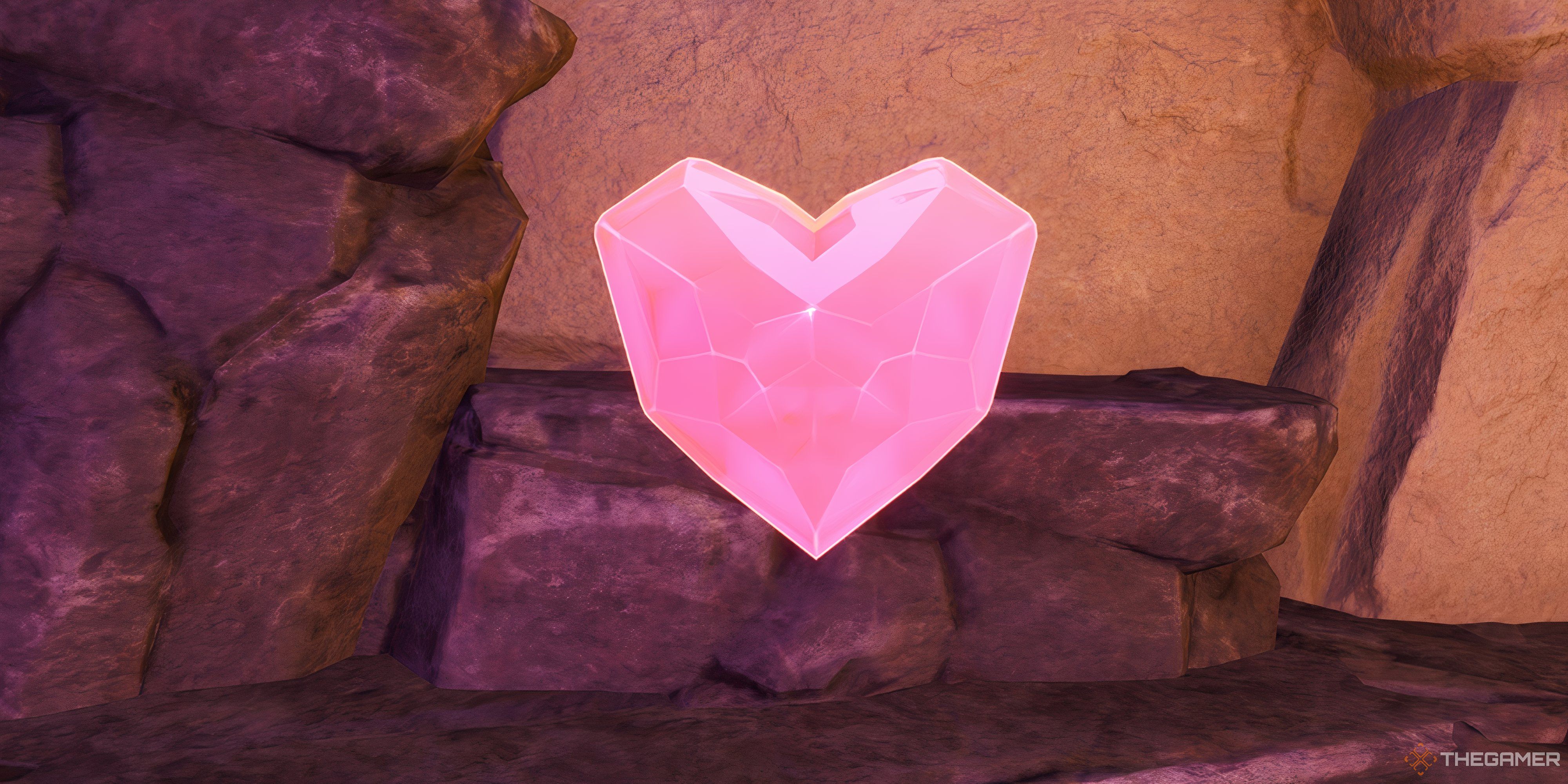 A picture of a heart shaped crystal, and this is the Life crystal - Palworld