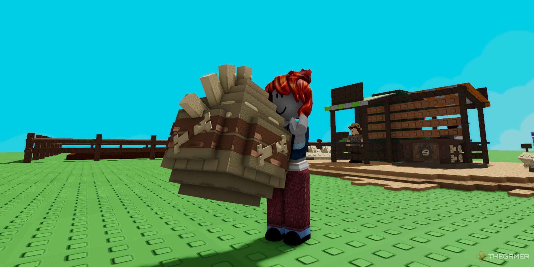 A player holding a Primal Egg in Roblox Grow a Garden.