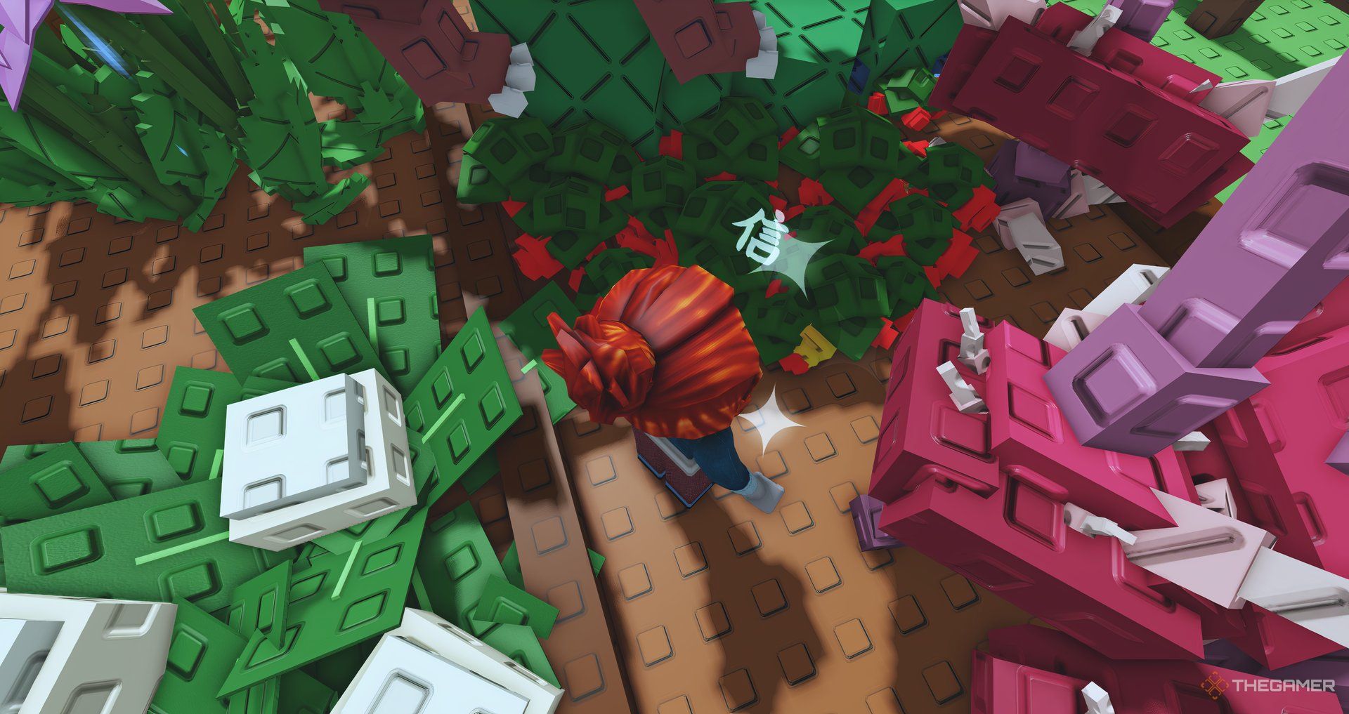 A player near a Tranquil fruit in Grow a Garden.