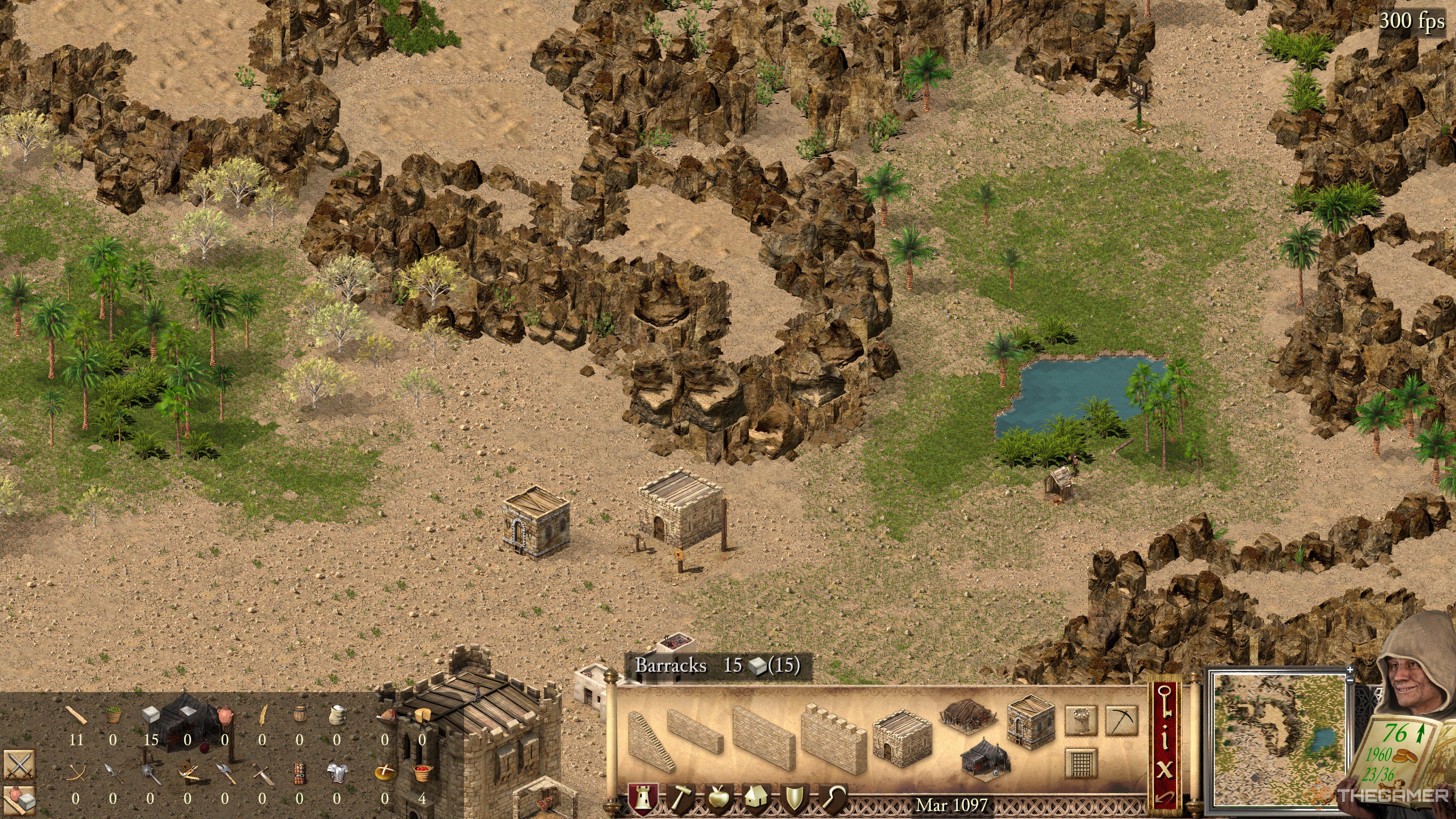 Barracks building in Stronghold Crusader Definitive Edition.