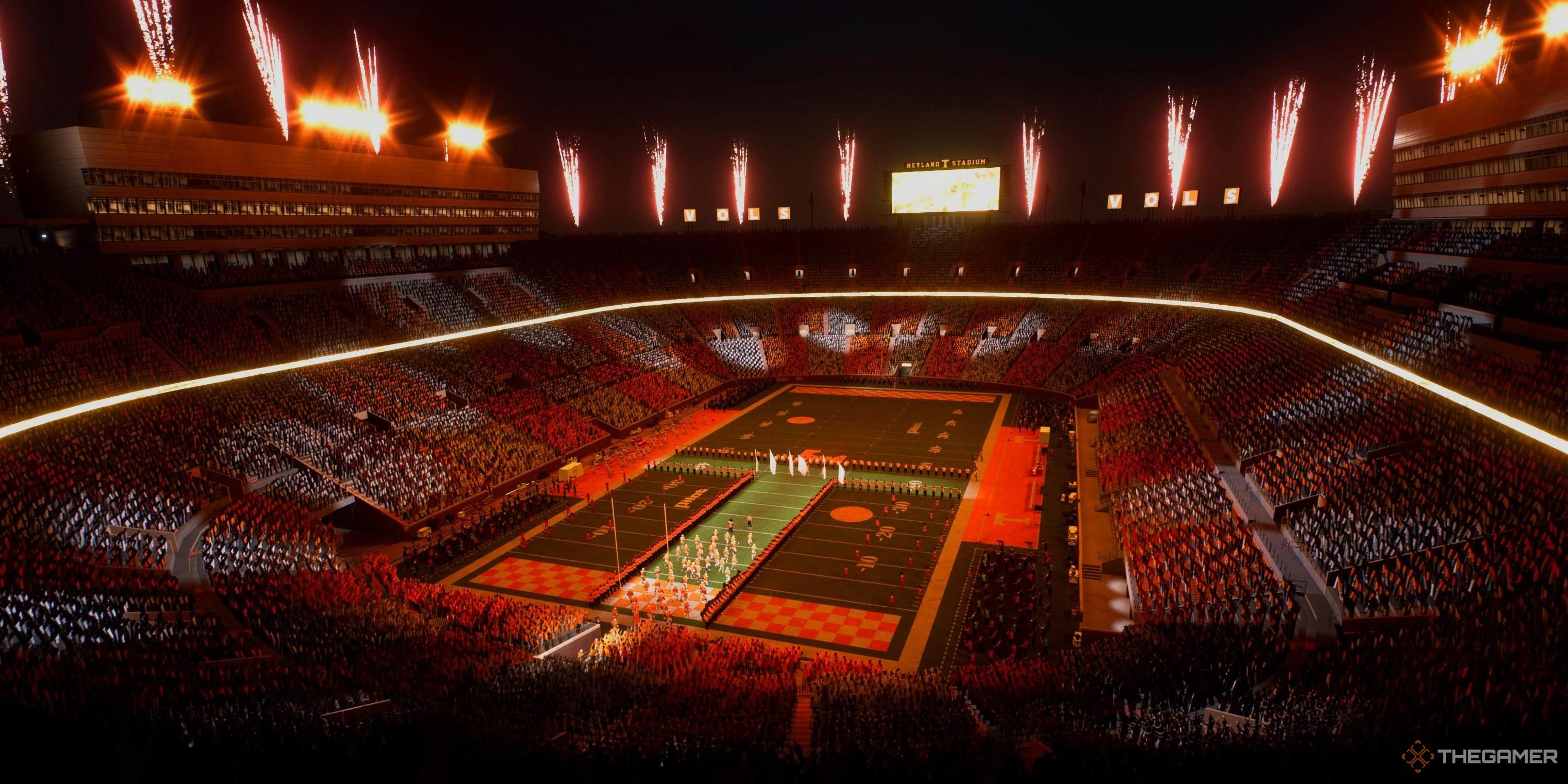 Tennessee's stadium in College Football 26.