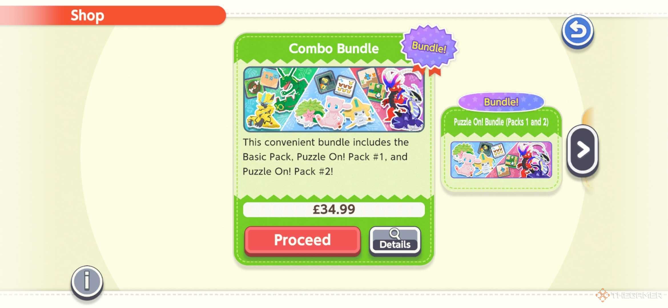 Combo Bundle in Pokemon Friends.