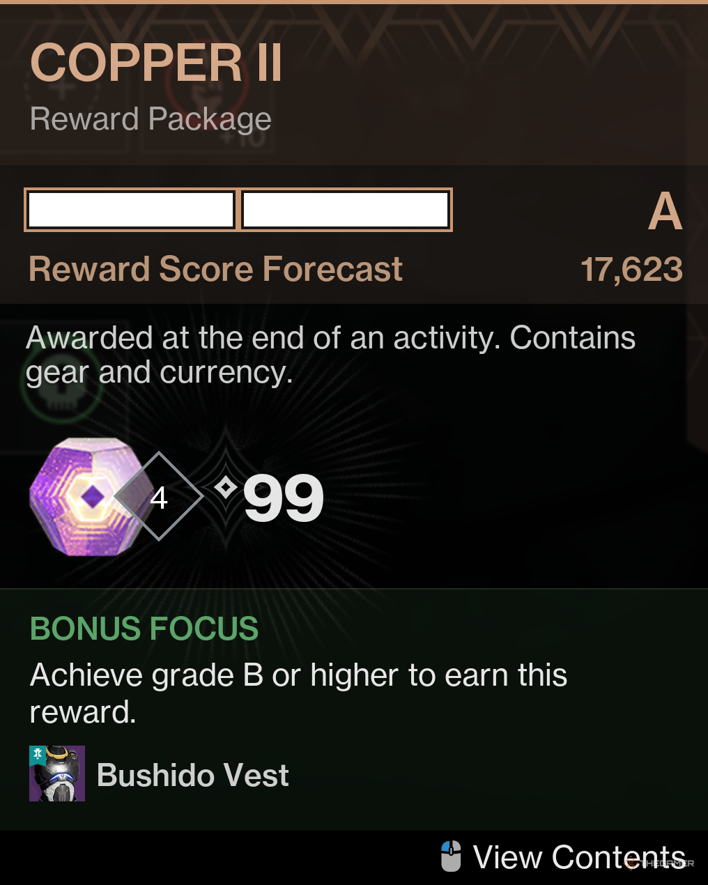 Destiny 2 Reward Rank