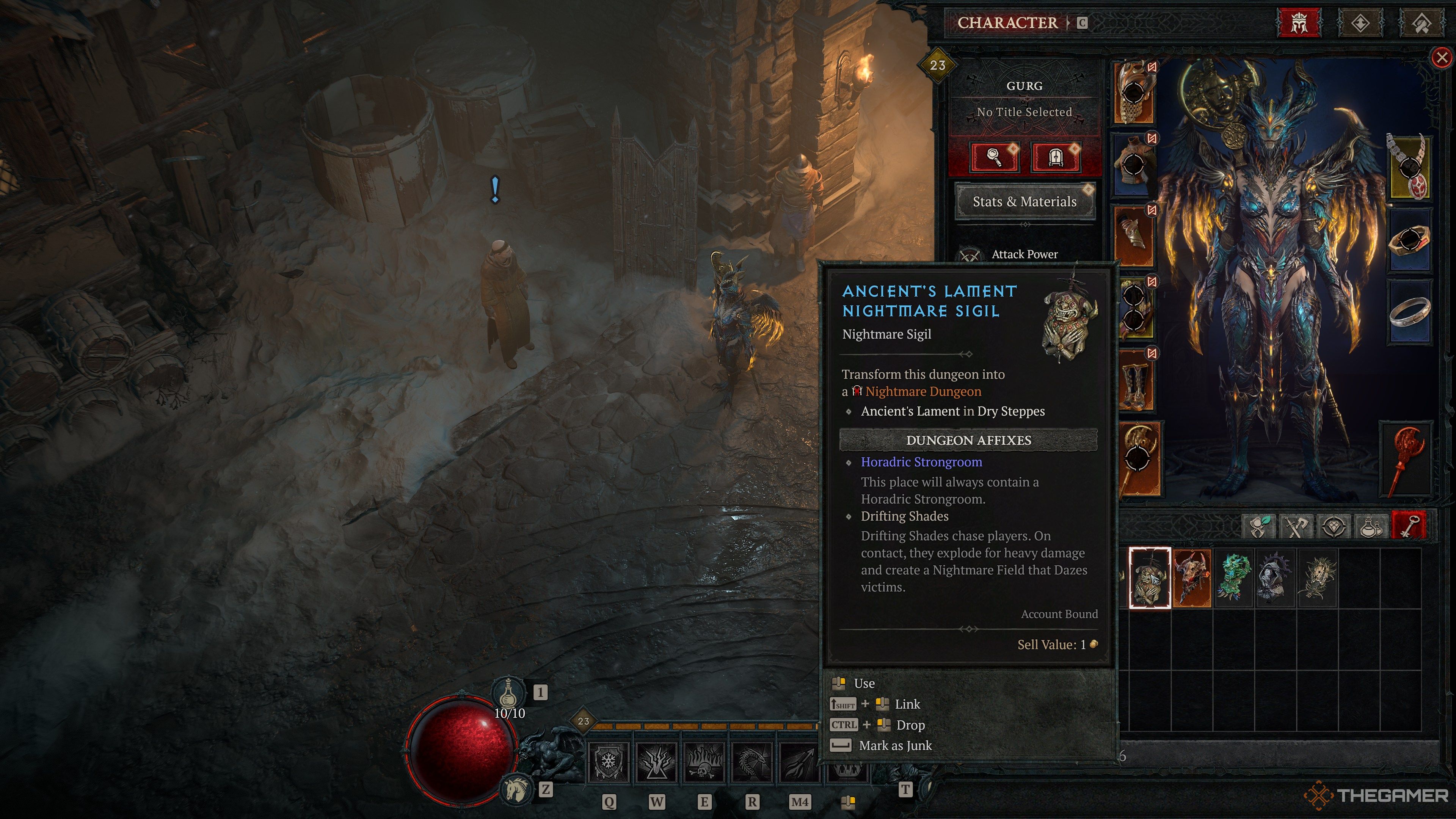 Diablo 4 Nightmare Sigil With Horadric Spawn