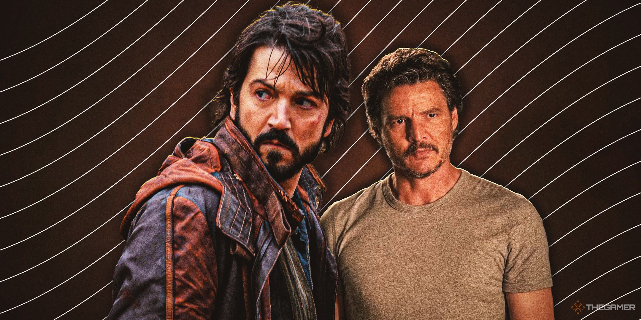 Diego Luna in Andor next to Pedro Pascal.