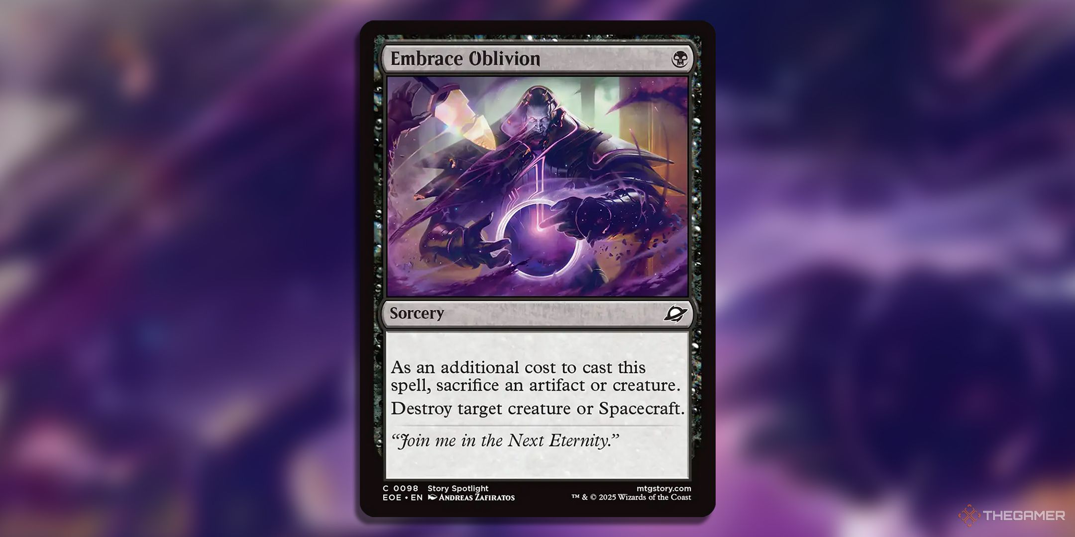 Embrace Oblivion MTG card