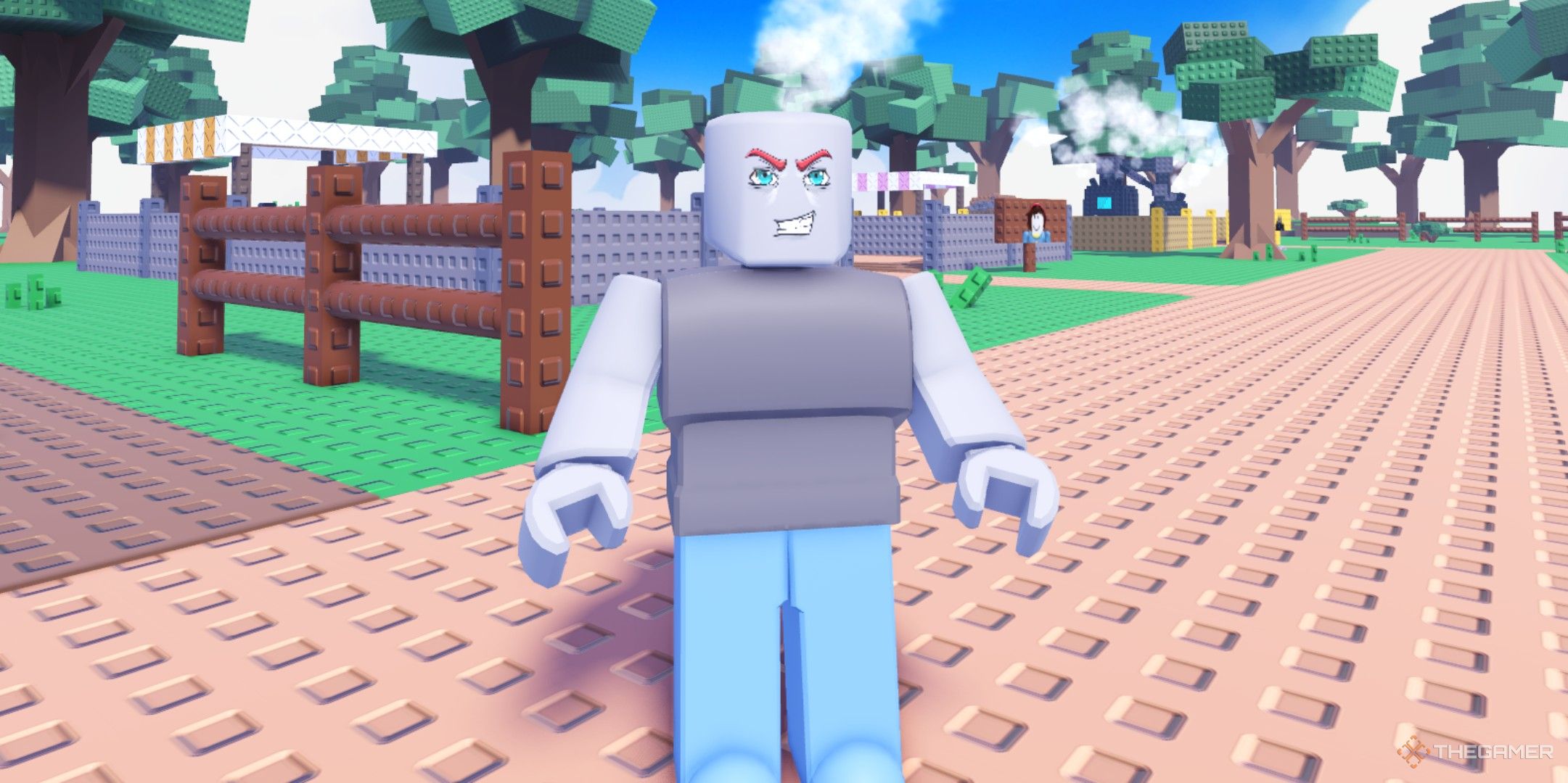 a player in Forge Master on Roblox