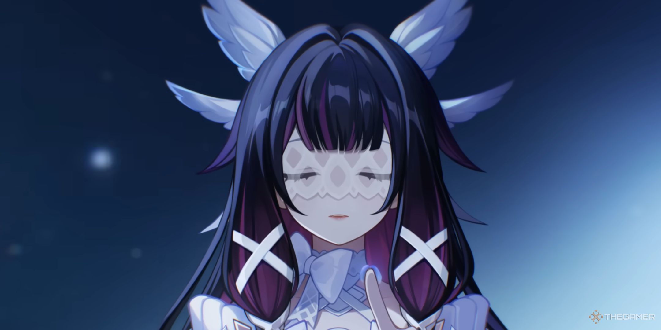 Genshin Impact Columbina closeup in the Nod-Krai trailer.