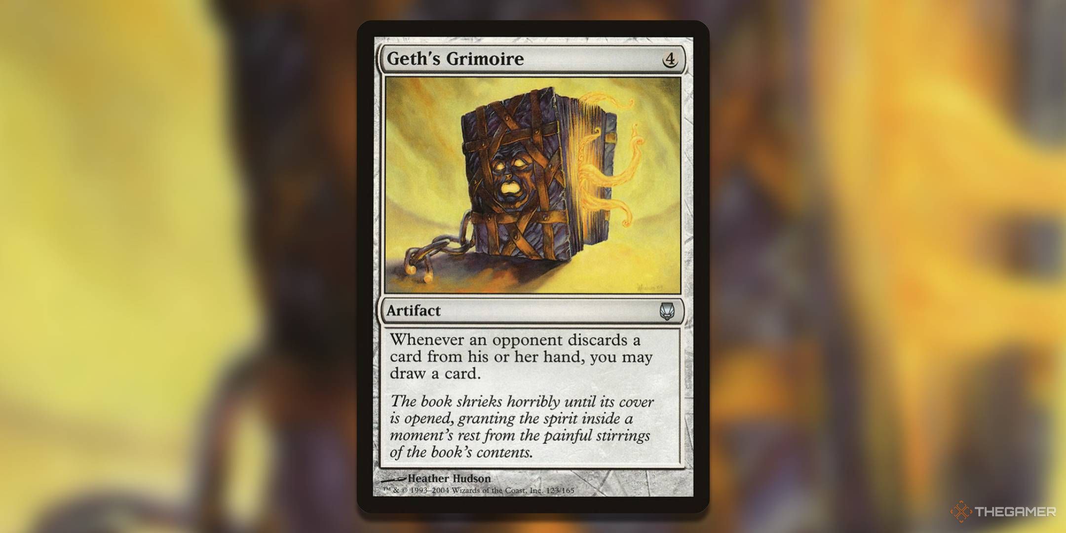 The Geth's Grimoire card, from Magic: The Gathering's Darksteel.