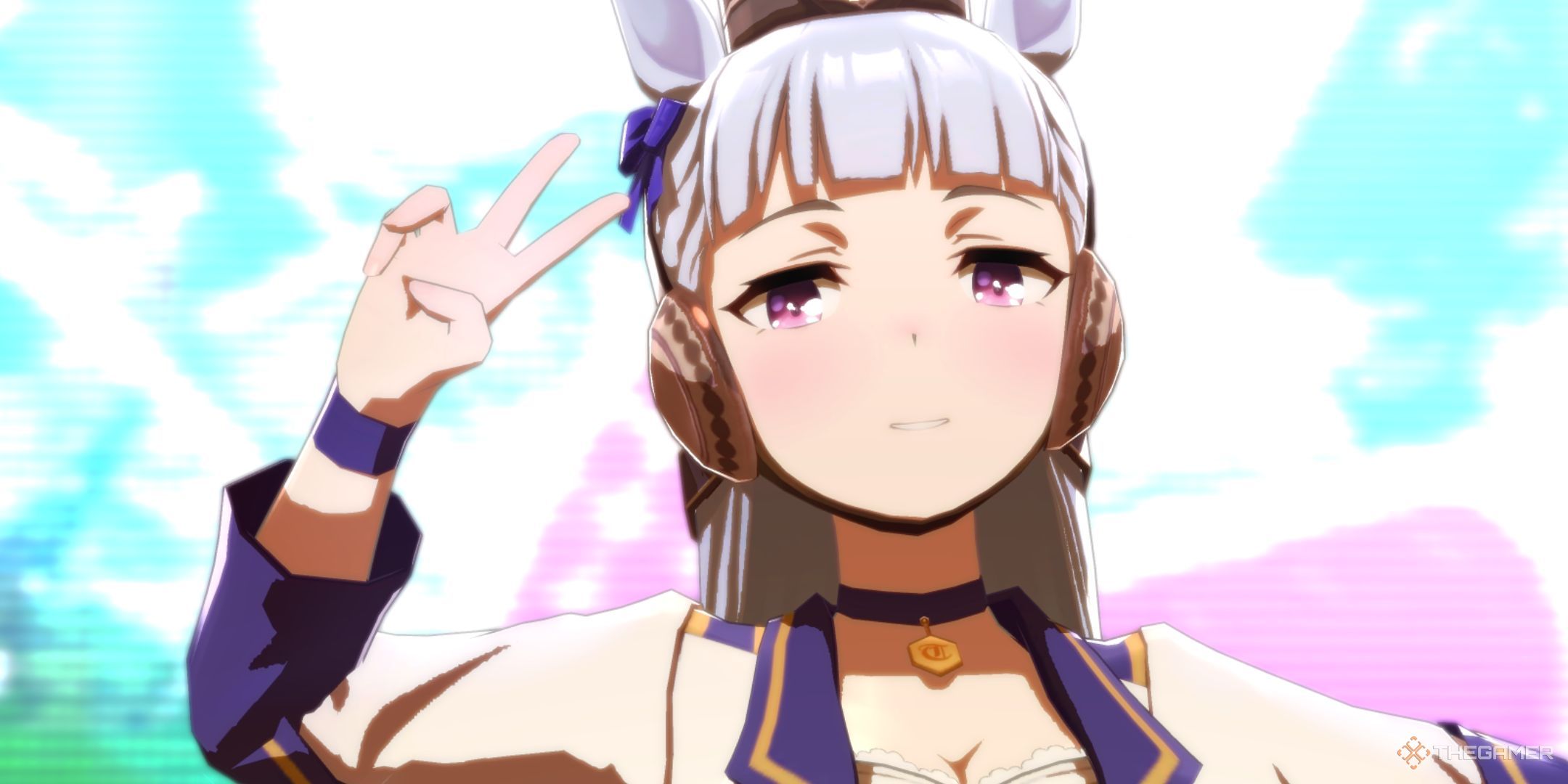 Gold Ship is shown in Umamusume Pretty Derby.