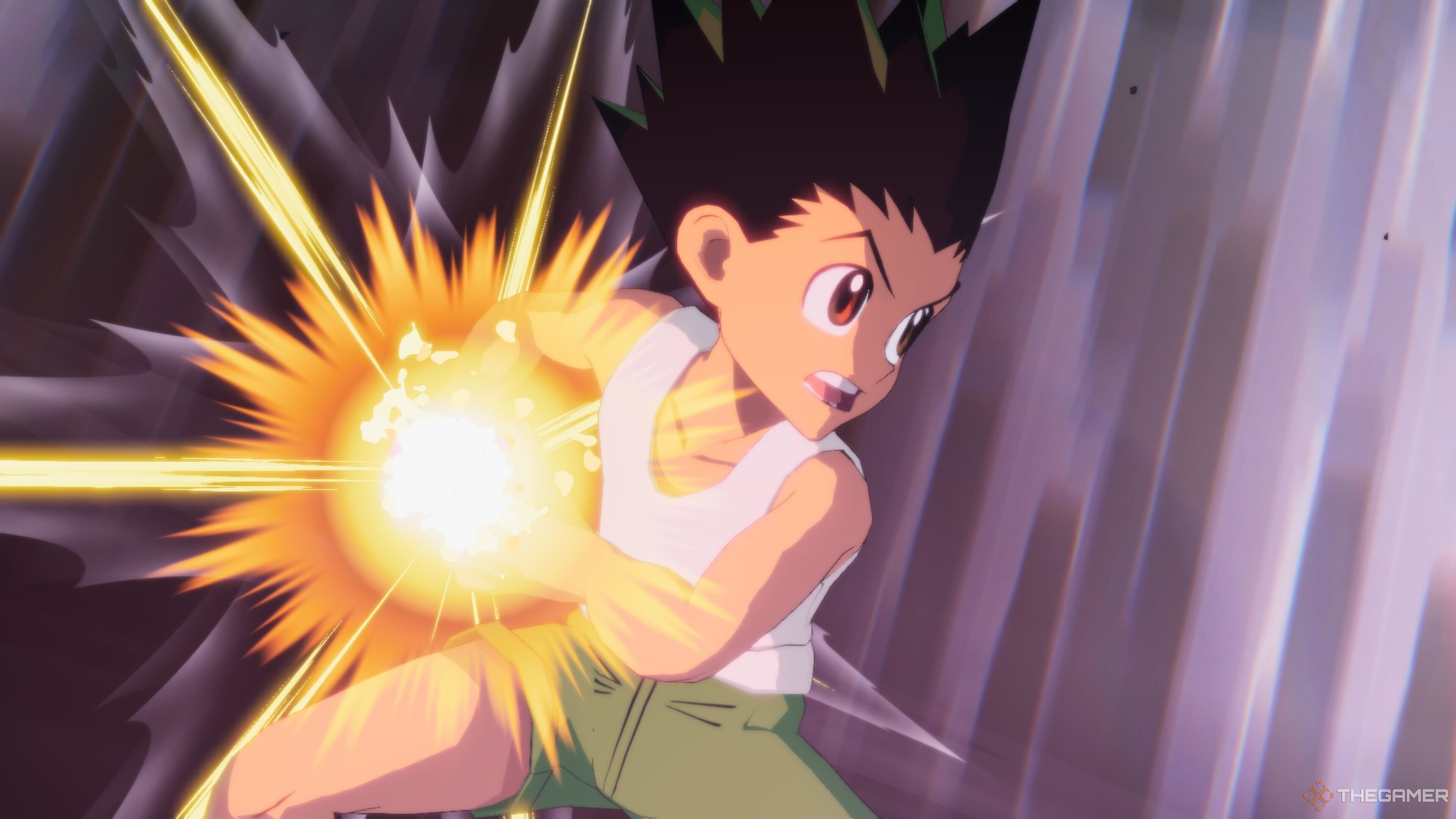 Gon using his ultimate in Hunter x Hunter: Nen x Impact.