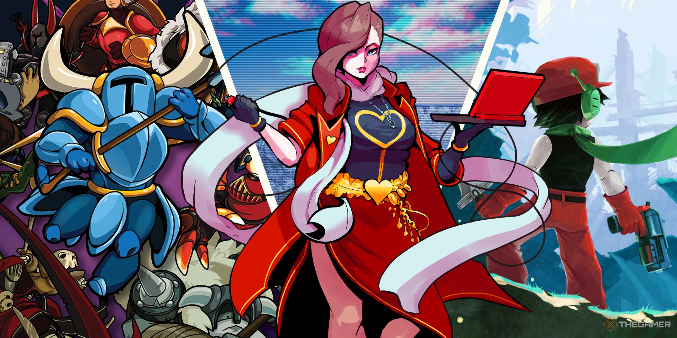 Shovel Knight, Lady Love Dies, and Quote.