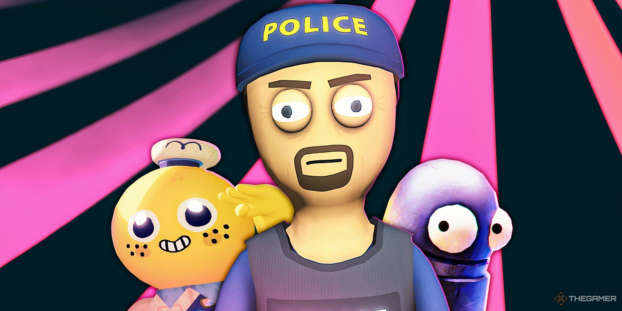 Peak, REPO, and Schedule 1 characters against a pink and black backdrop.