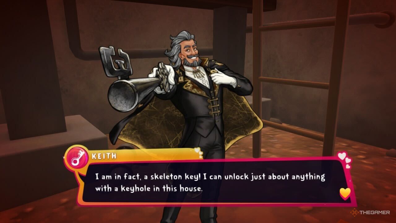 Keith introducing himself as your skeleton key in Date Everything!