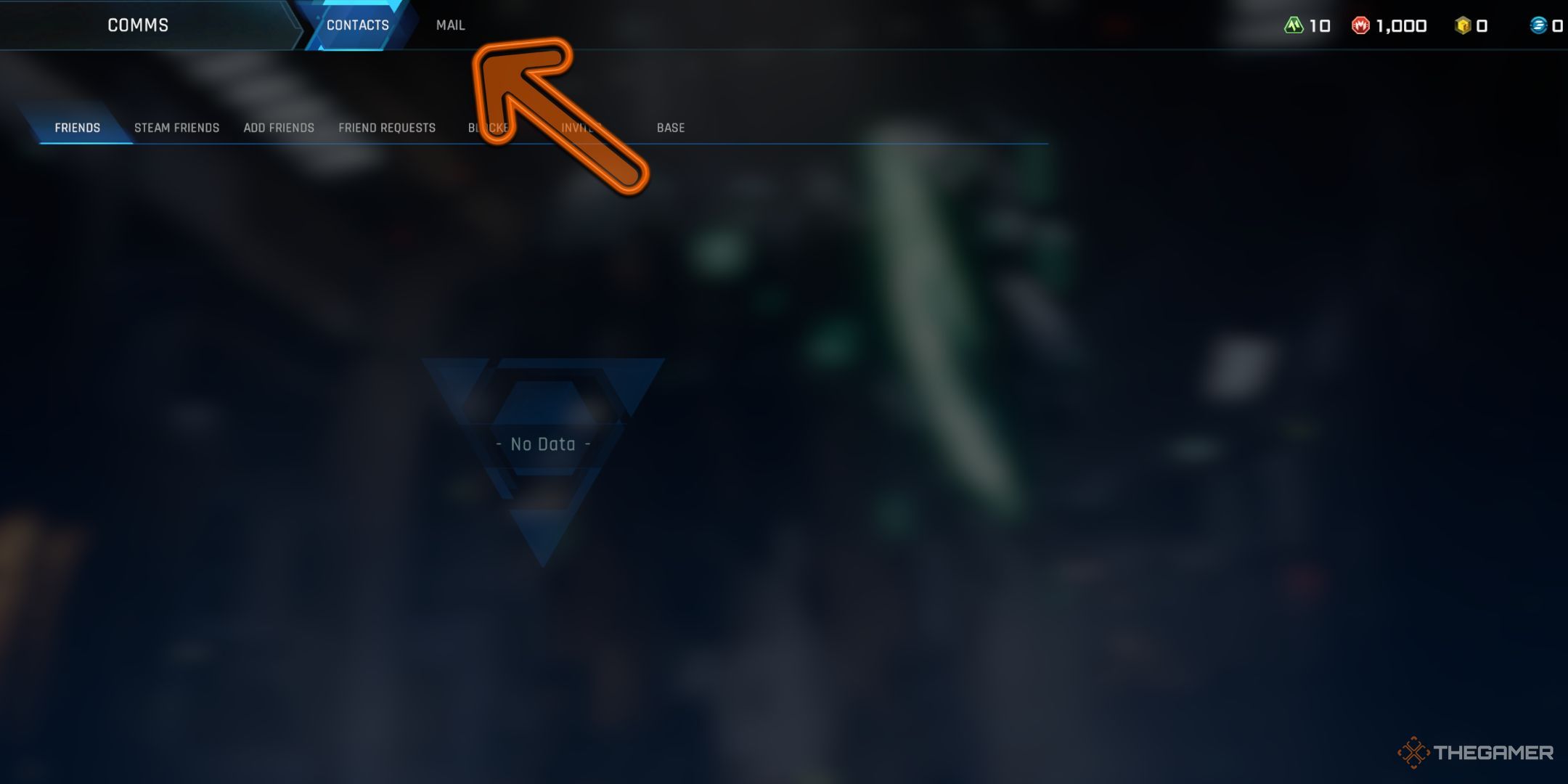Mecha Break showing the mail in the game.