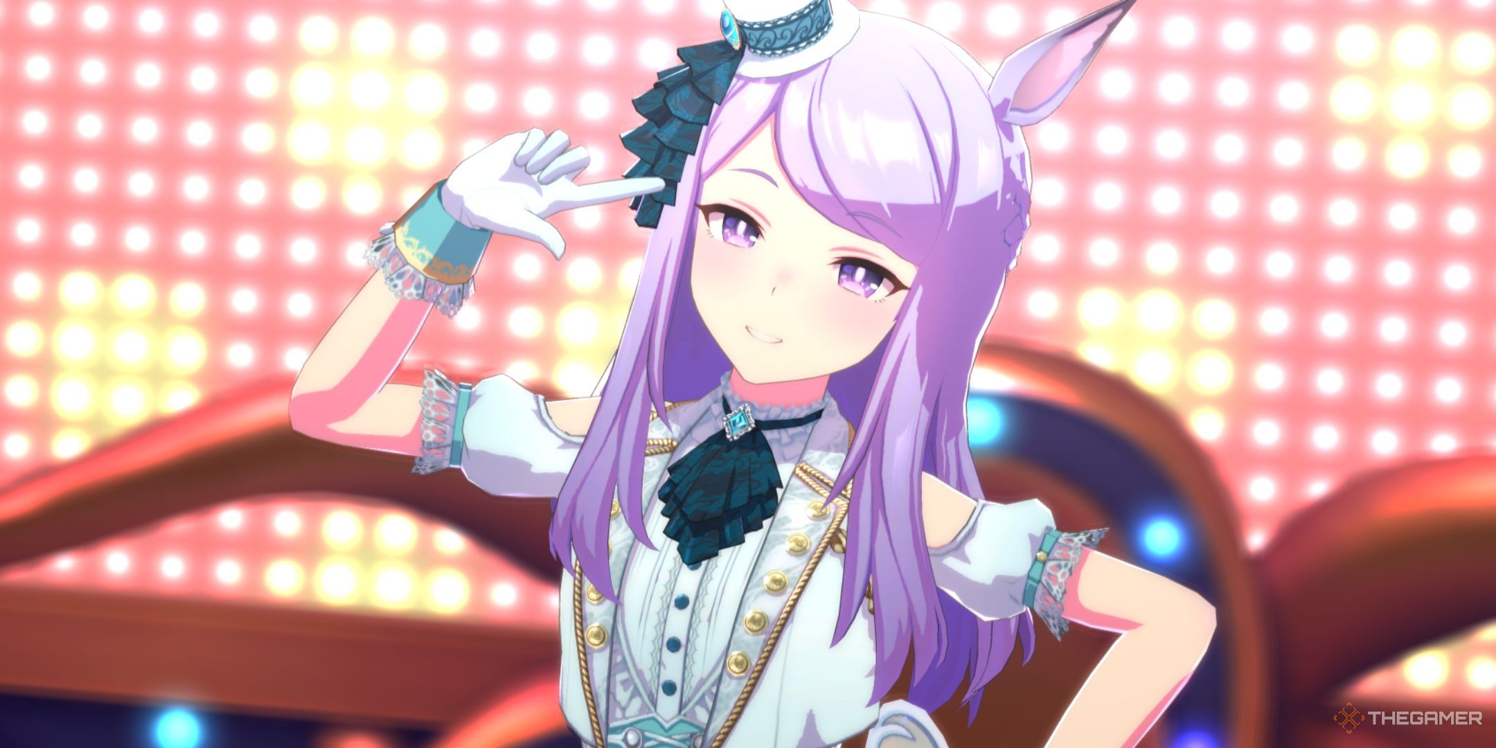 Mejiro Mcqueen End of the Skies is shown in Umamusume Pretty Derby.