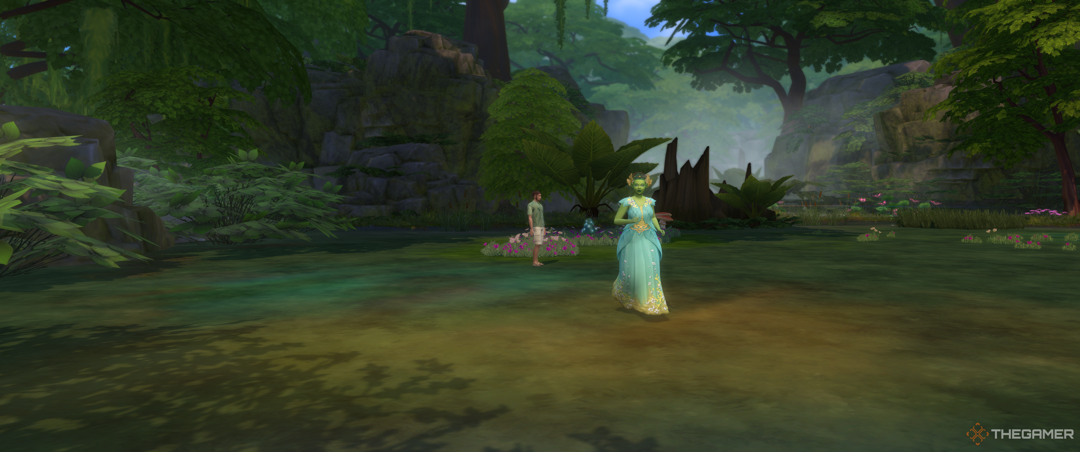 Mother nature running away in in The Sims 4 Enchanted By Nature.