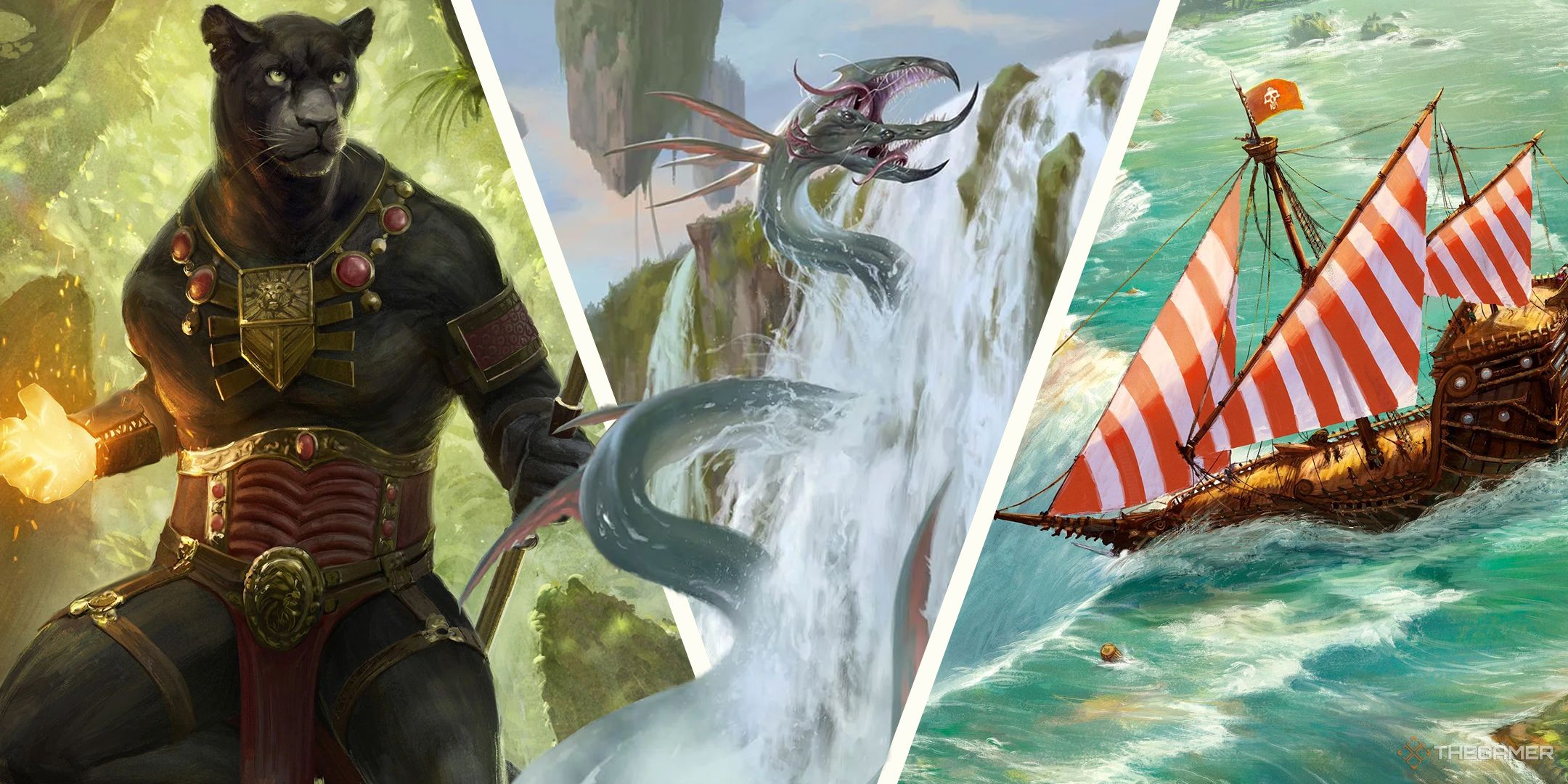 Lord Windgrace, Verazol, and The Belligerent from MTG.