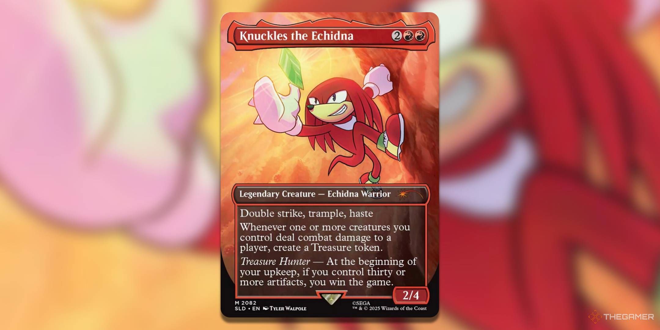 MTG SLD Sonic Friends and Foes Knuckles card