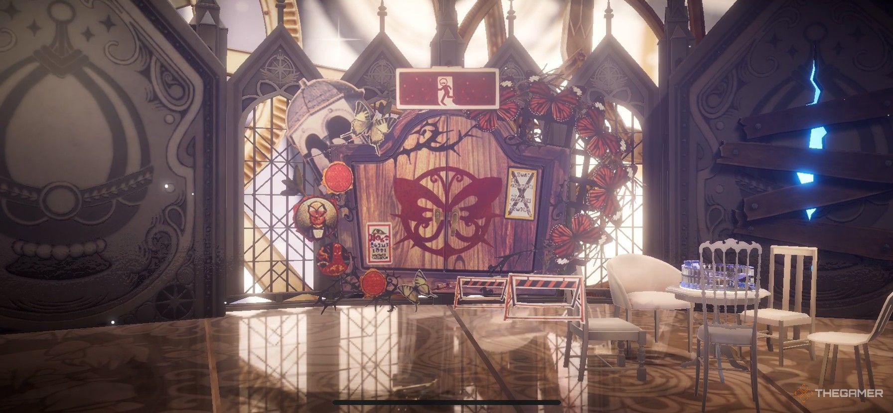 One of the doors in the Lighthouse in Madoka Magica Magia Exedra.