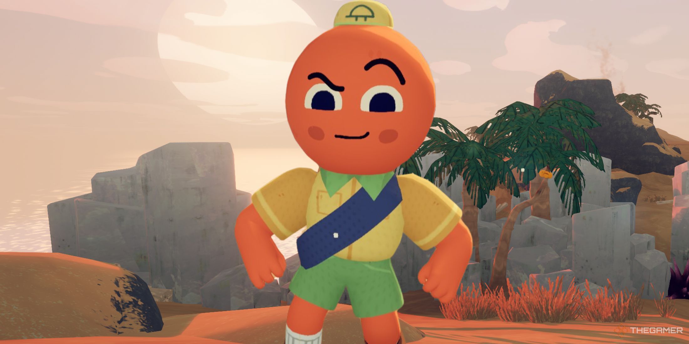 Player posing in Peak.