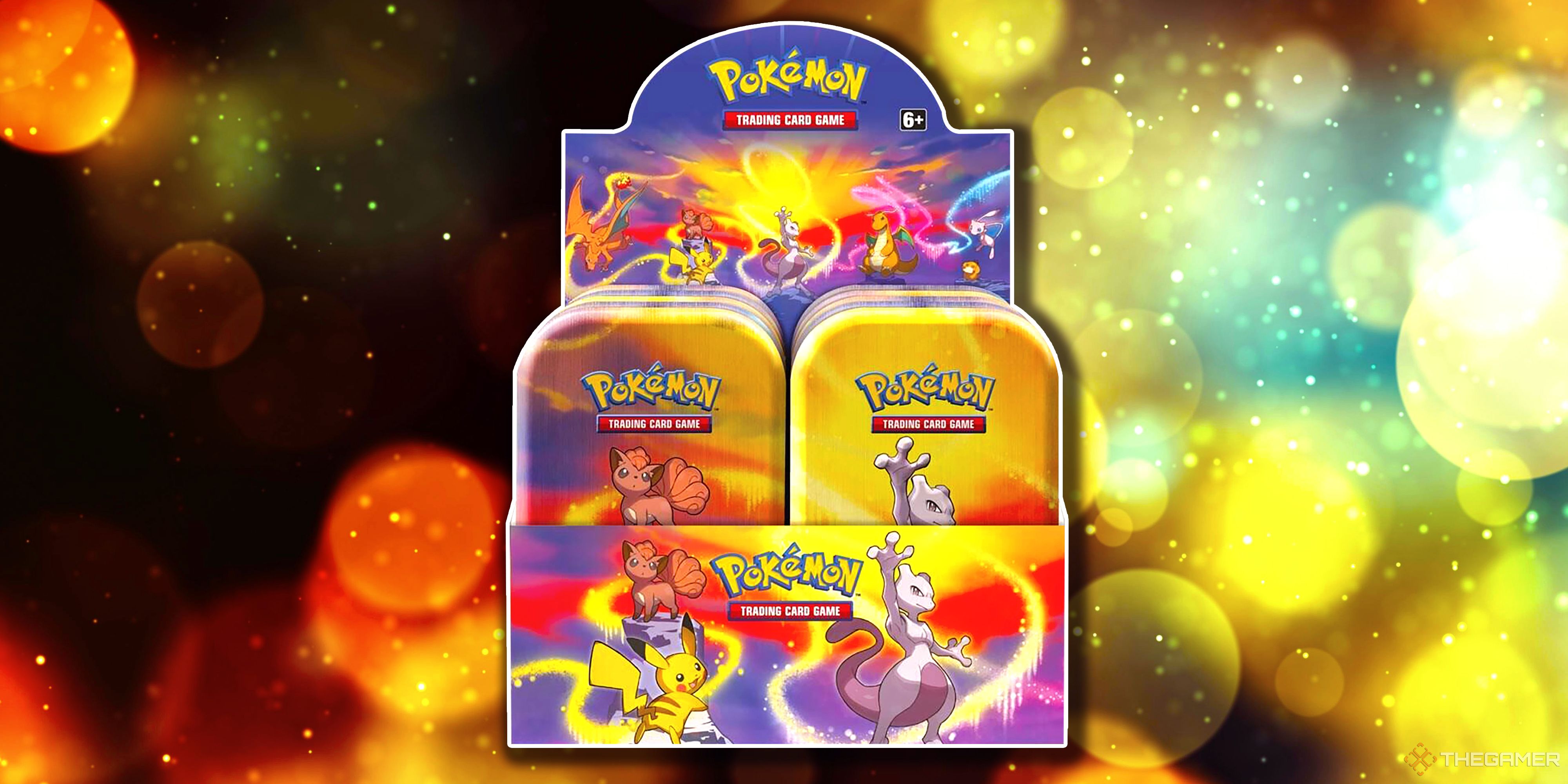 The Kanto Power Mini Tin Display from the Pokemon TCG.