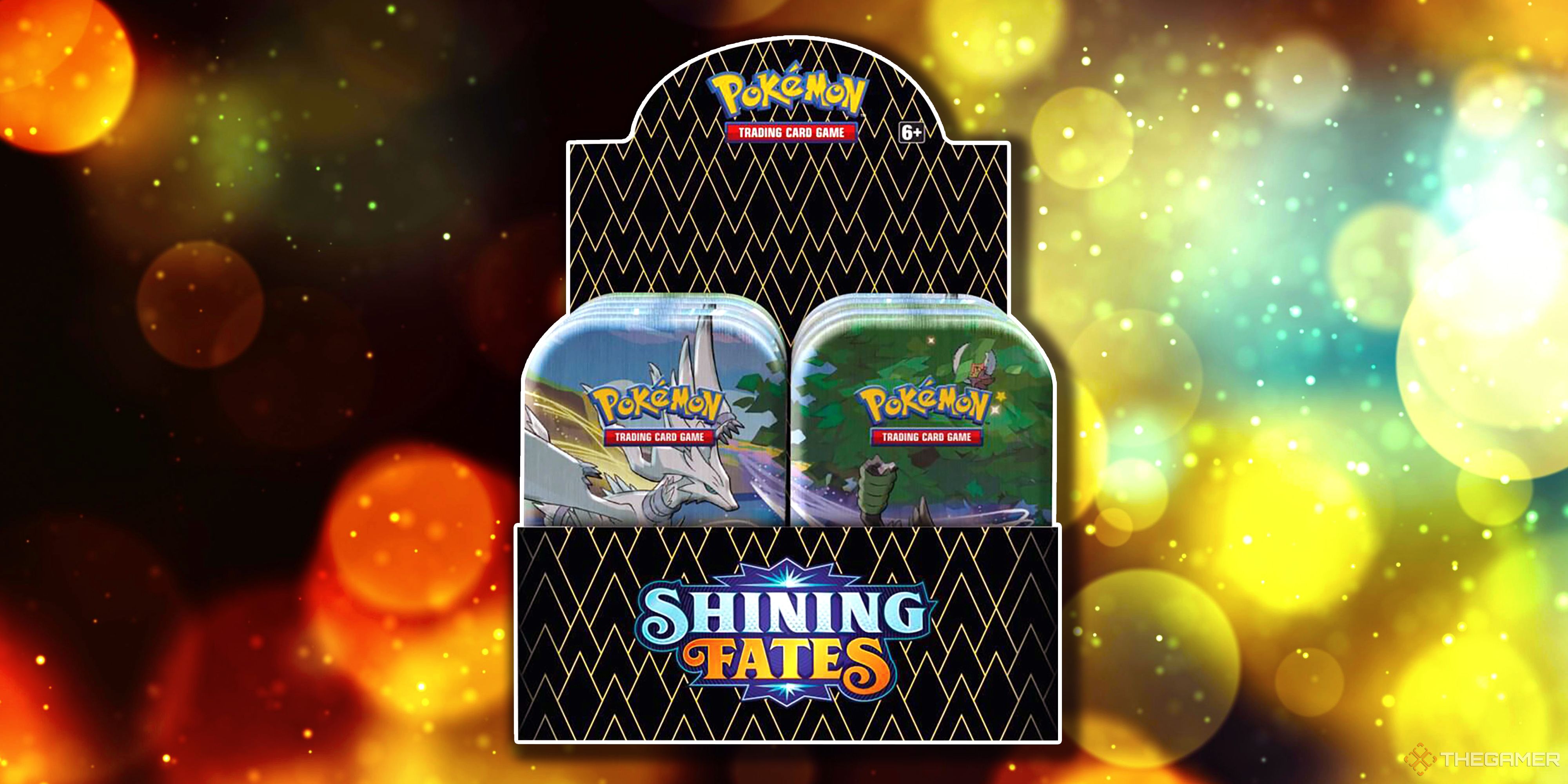 The Shining Fates Mini Tin Display from the Pokemon TCG.