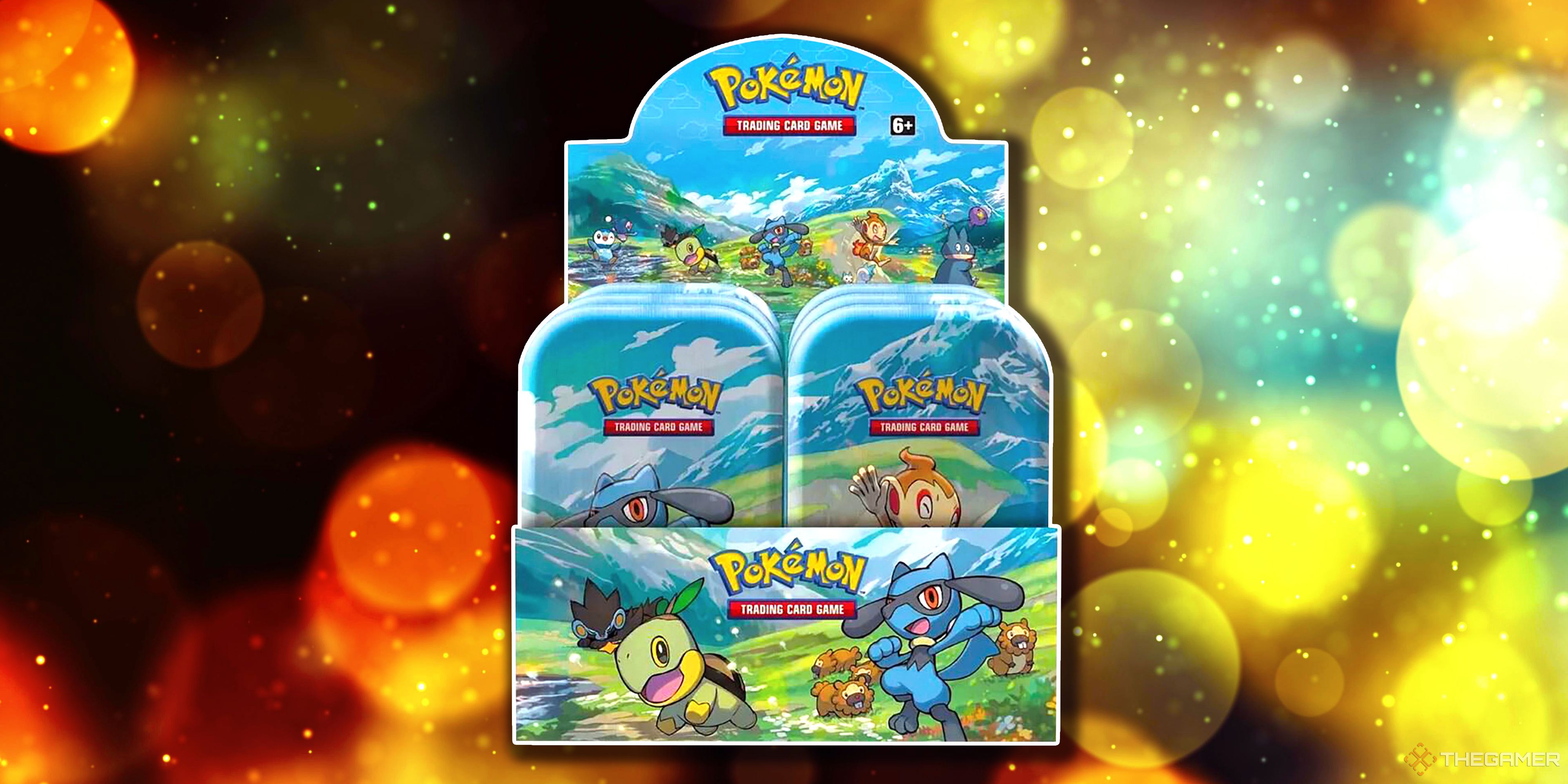 The Sinnoh Star Mini Tin Display from the Pokemon TCG.