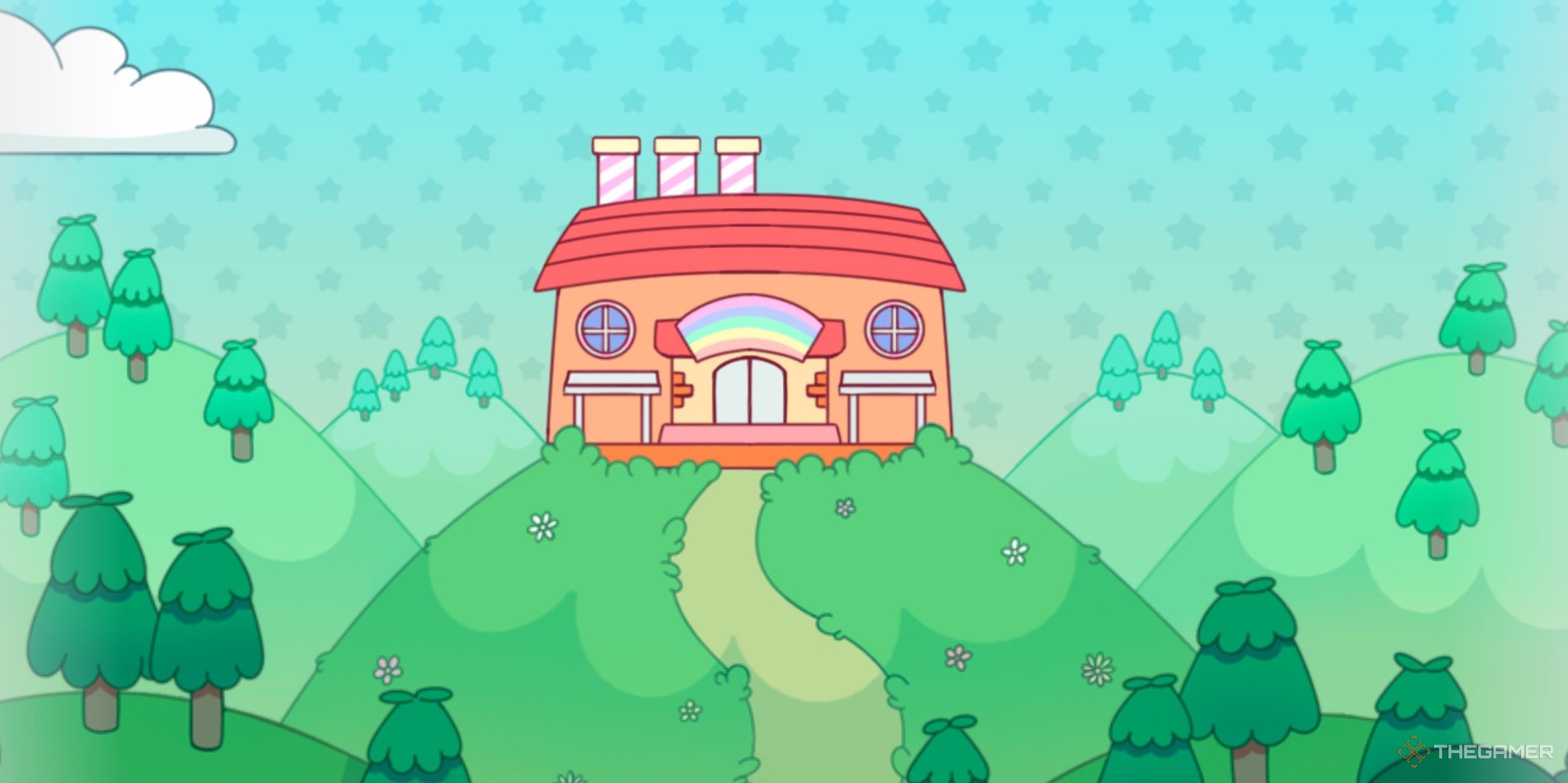 the loading screen in Dolly's Factory on Roblox