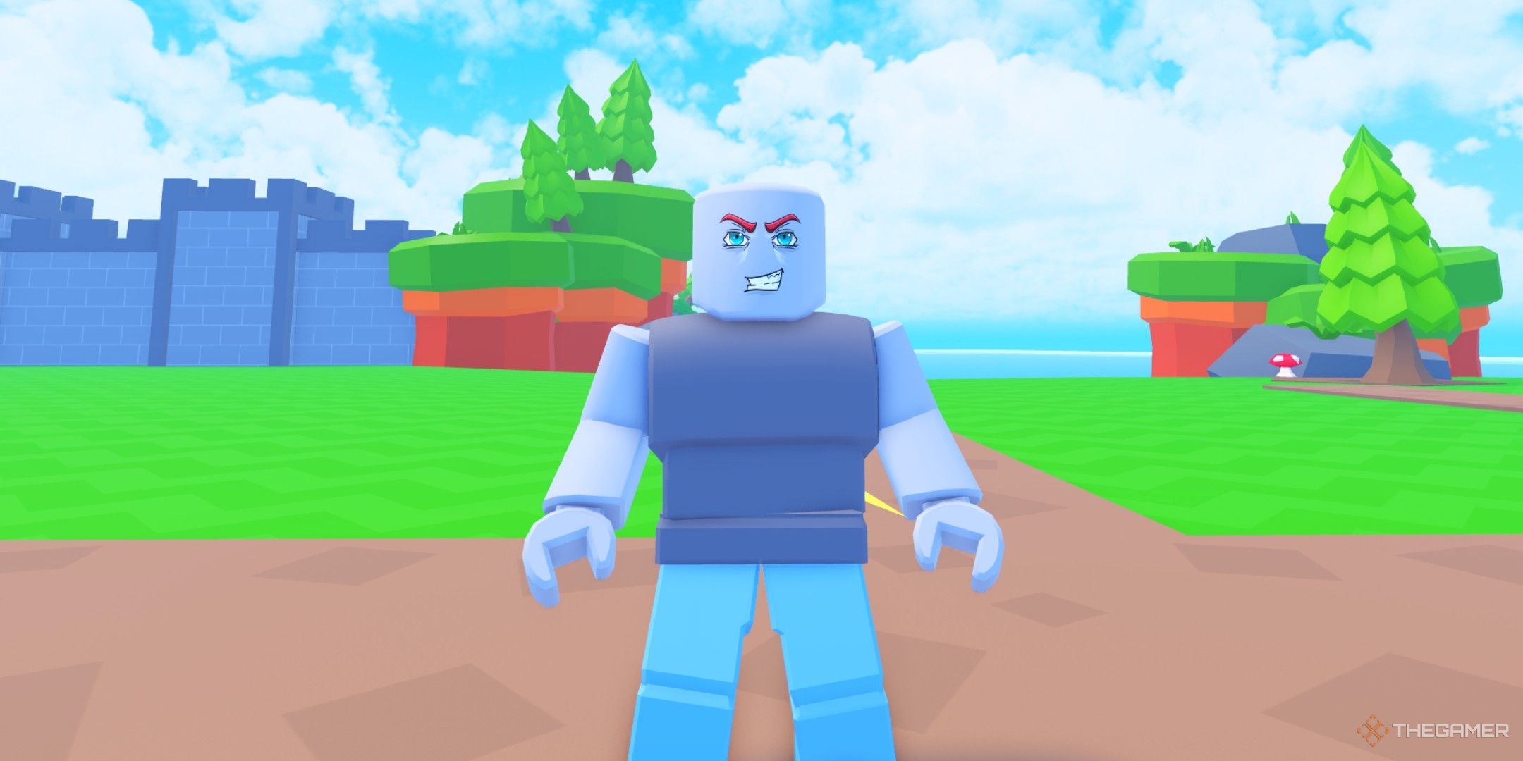 a player in Build a Golem Army on Roblox