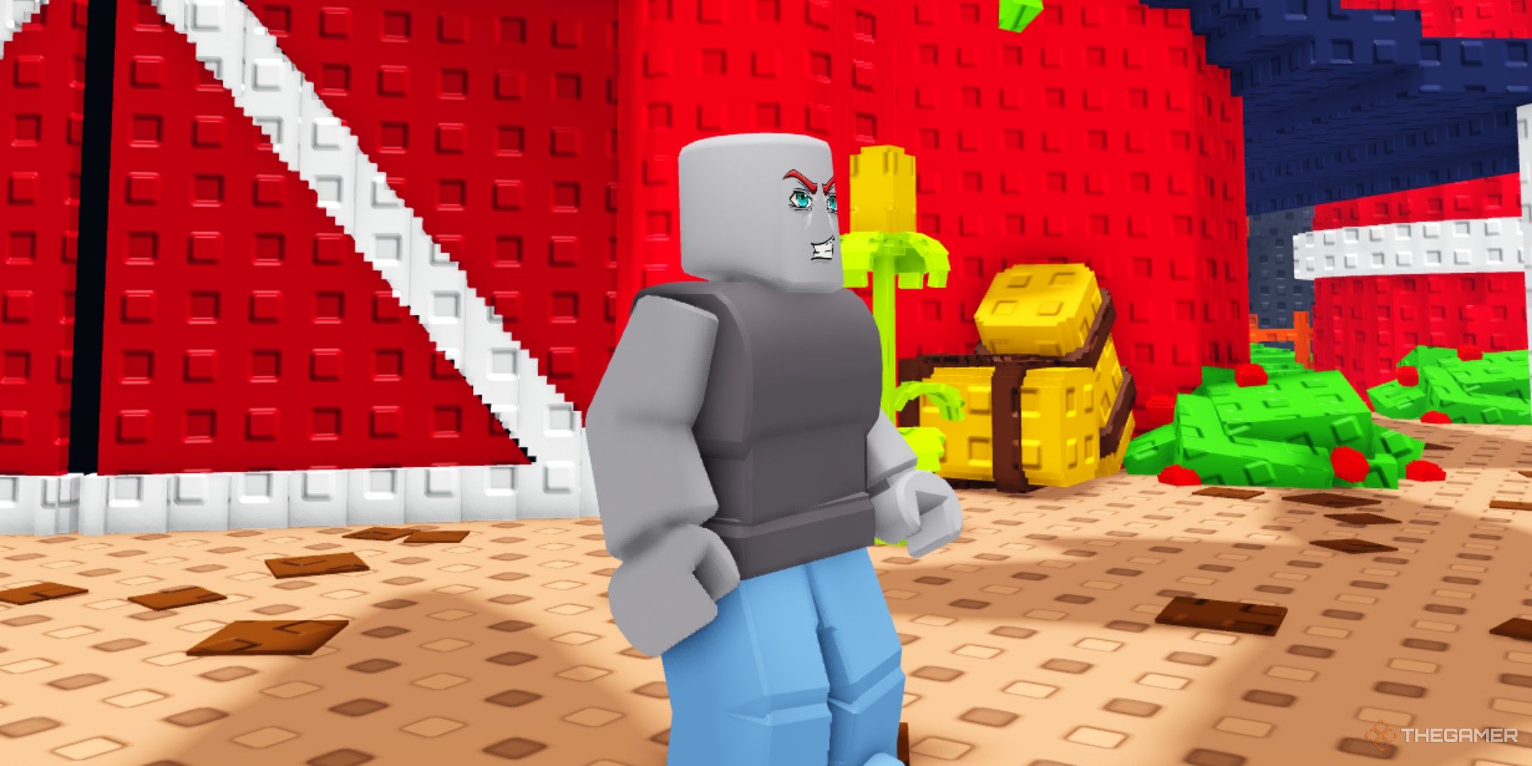 a player in Grow Garden Tower Defense on Roblox