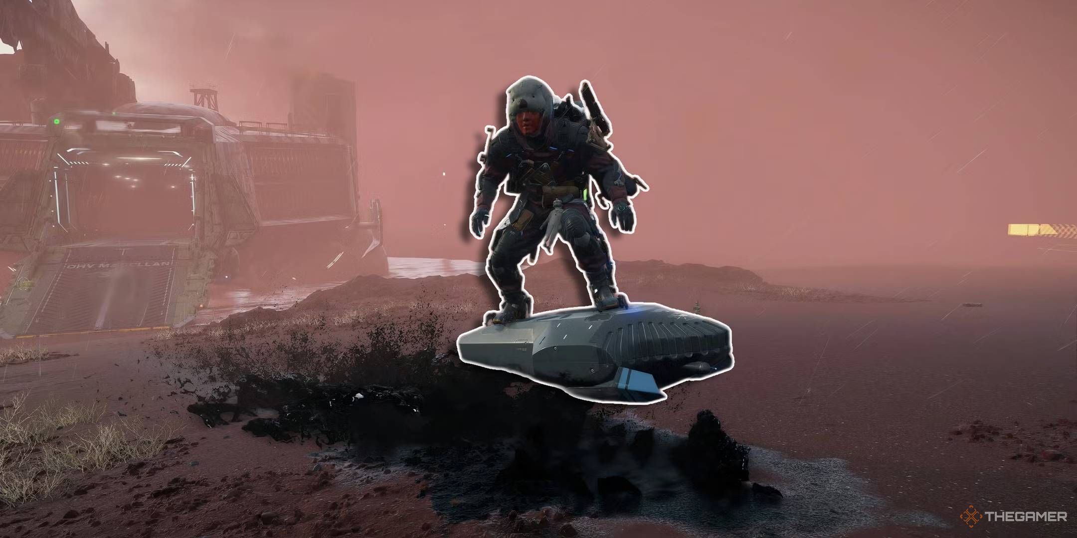 Sam surfing in Death Stranding 2