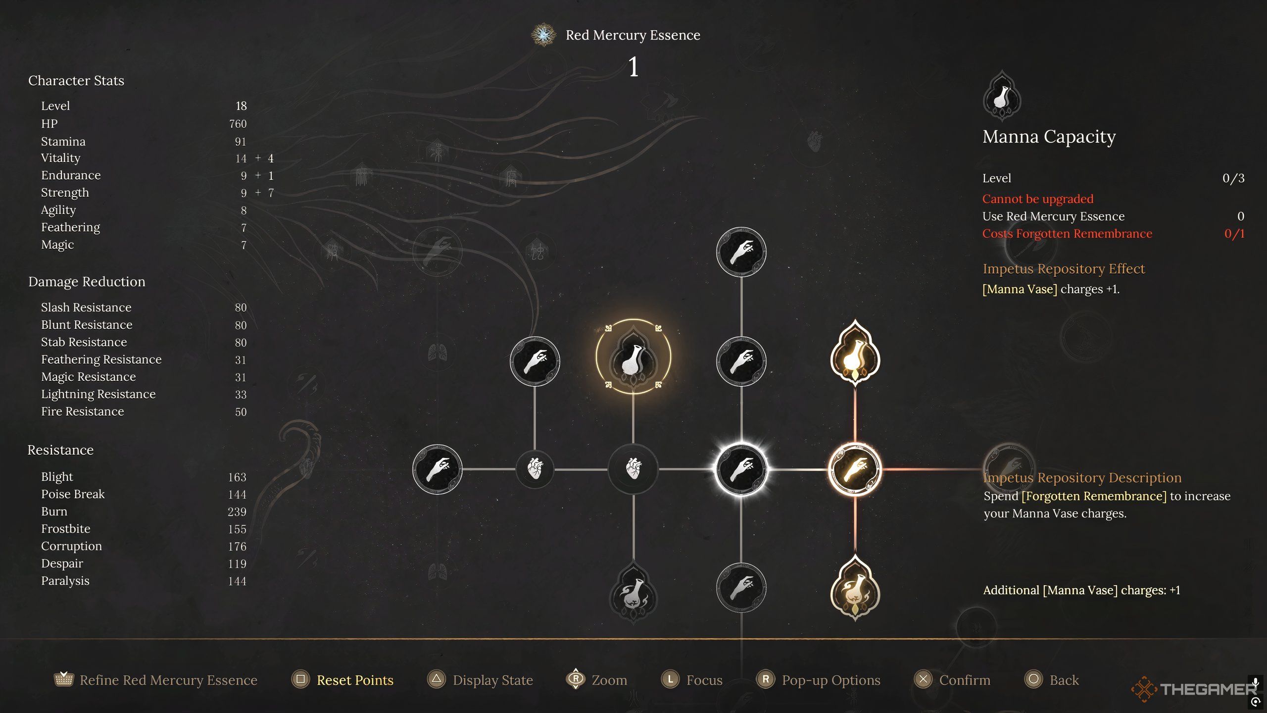 The Mana Capacity Upgrade in Wuchang: Fallen Feathers.