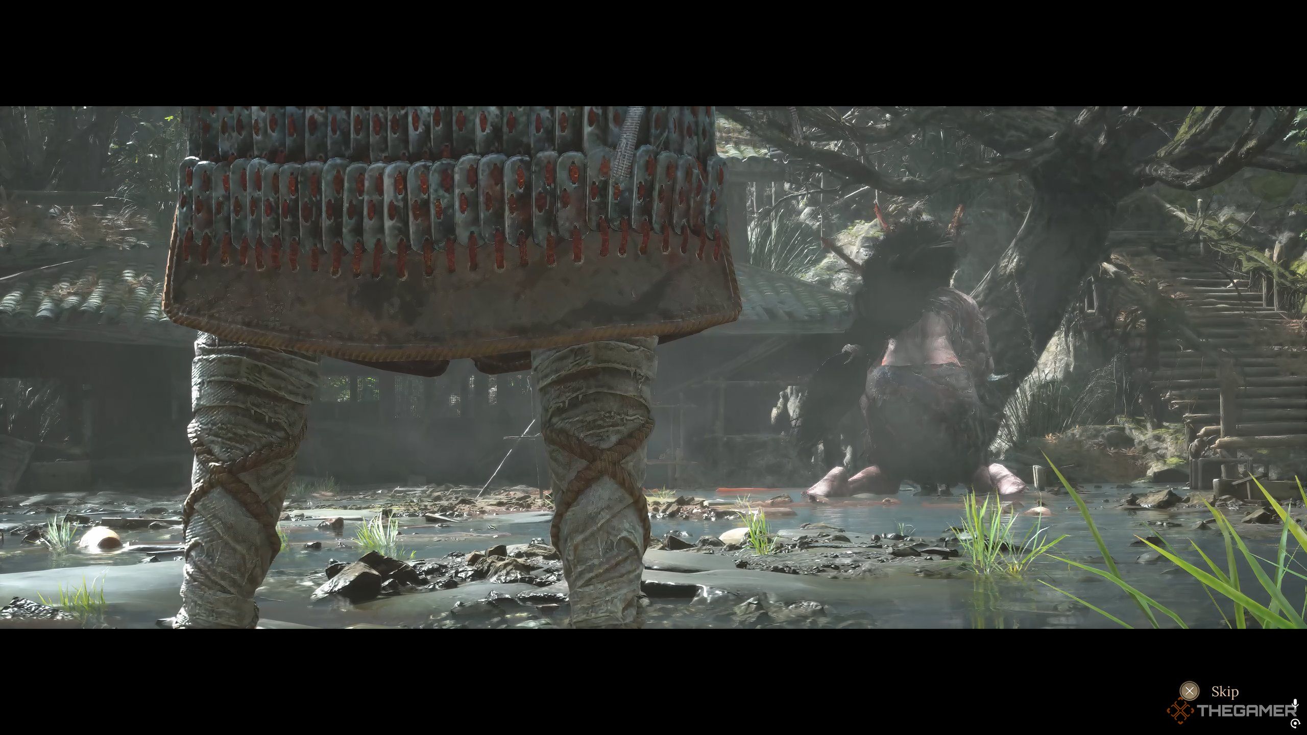Wuchang preparing for a fight with a boss in Wuchang: Fallen Feathers.